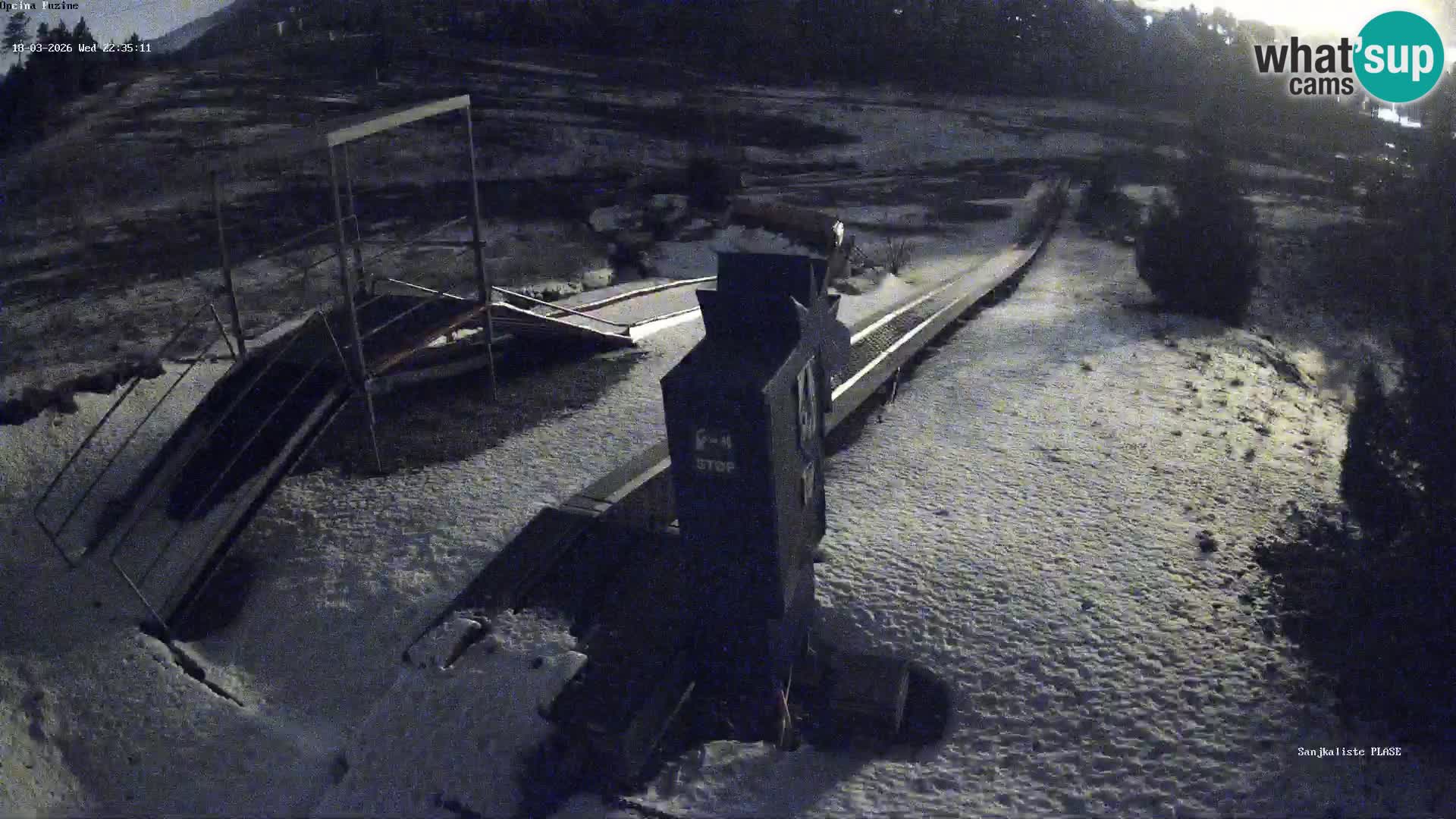 Live webcam Pista da slittino Fužine – Croazia