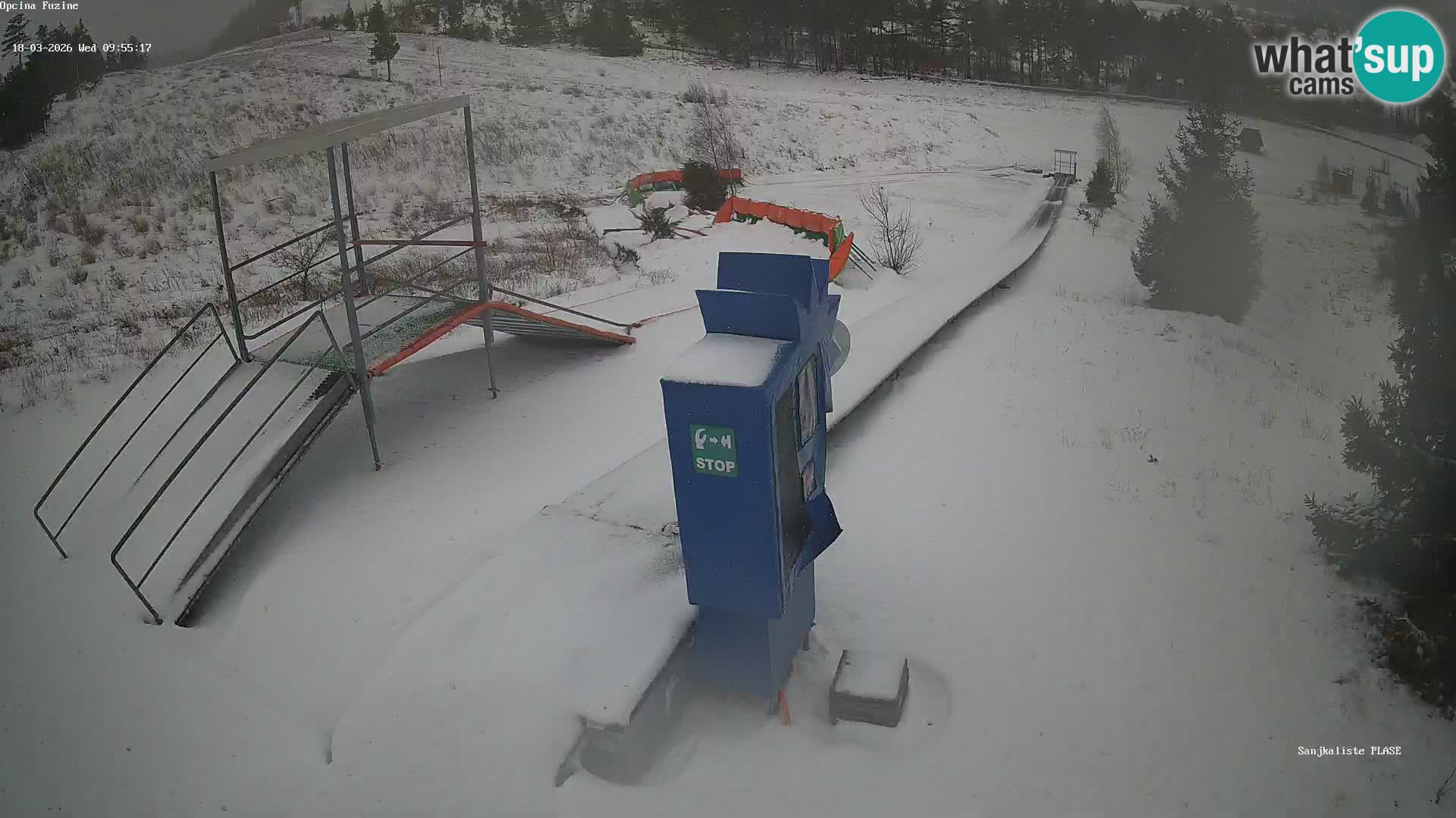 Webcam en vivo Pista de trineo Fužine – Croacia