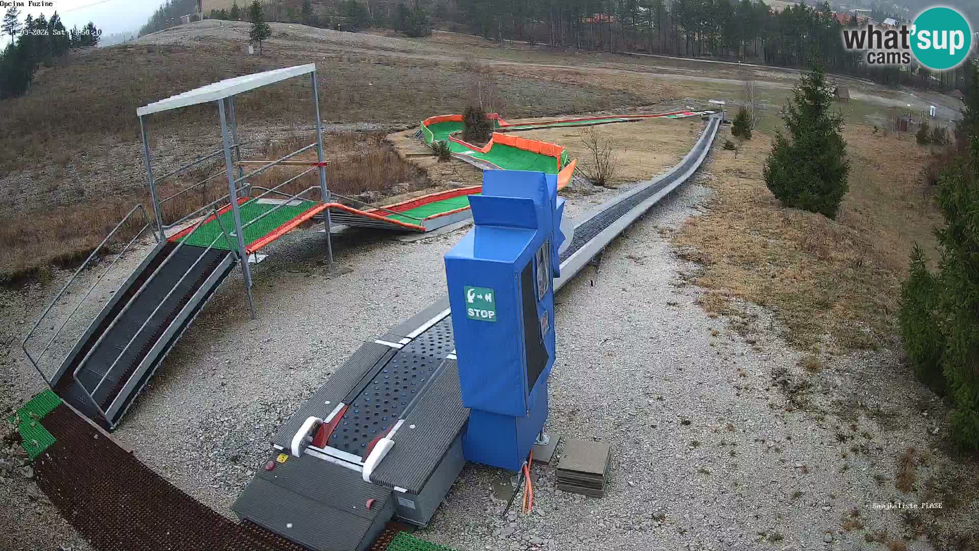 Live webcam Fužine toboggan run – Croatia