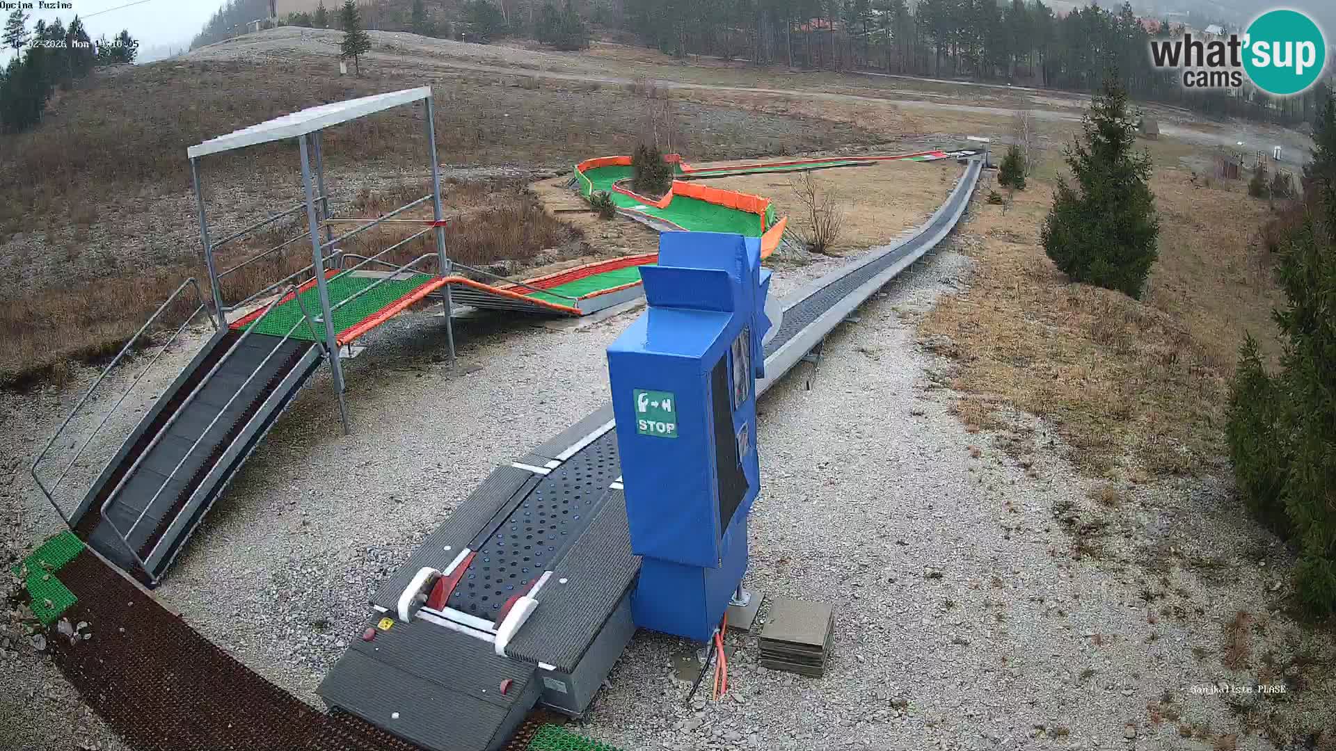 Live webcam Pista da slittino Fužine – Croazia