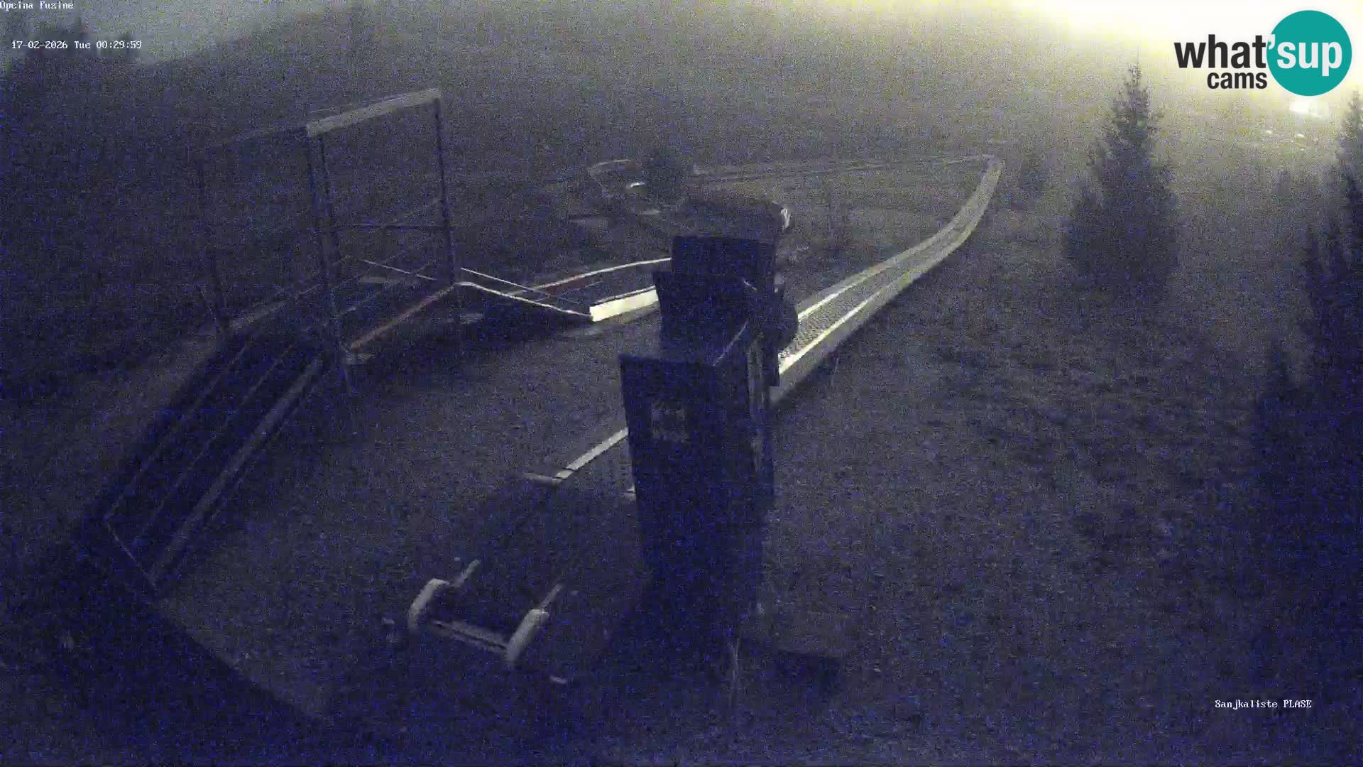 Spletna kamera v živo Sankališče Fužine – Hrvaška