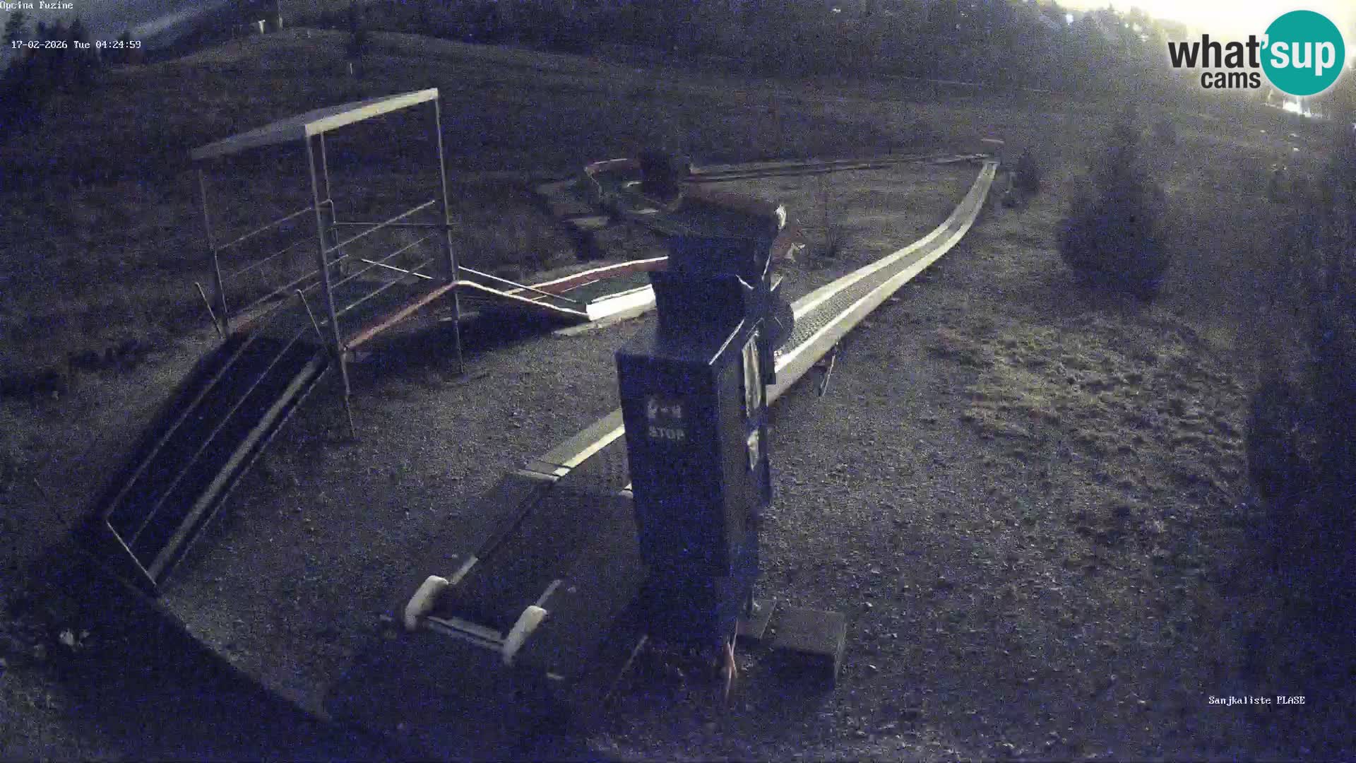 Live webcam Pista da slittino Fužine – Croazia