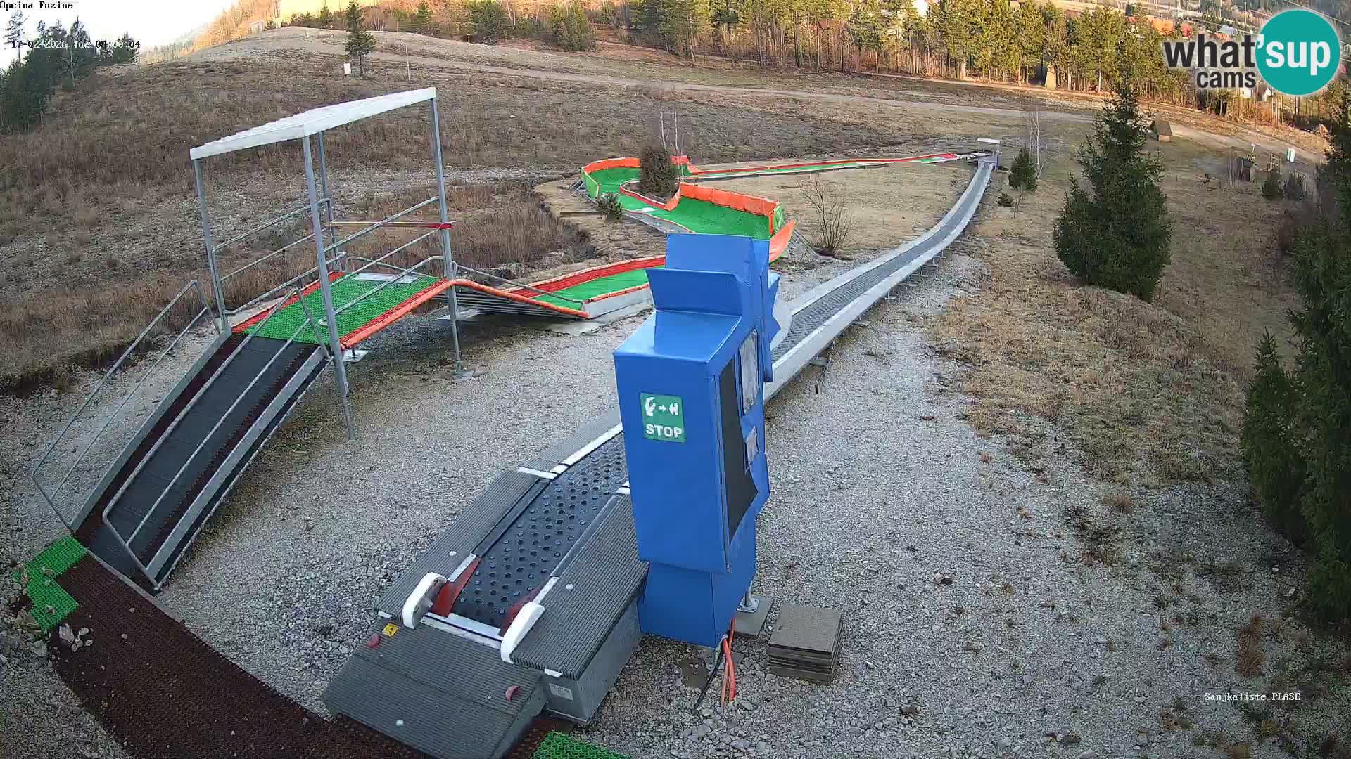 Live webcam Fužine toboggan run – Croatia