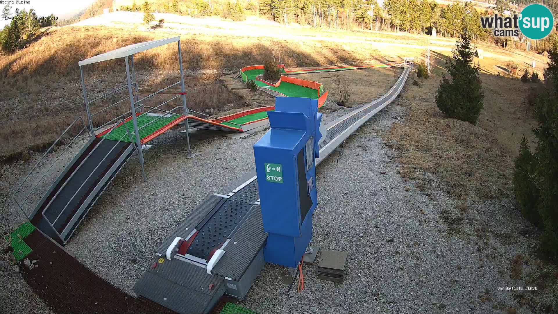 Webcam en direct Piste de luge de Fužine – Croatie
