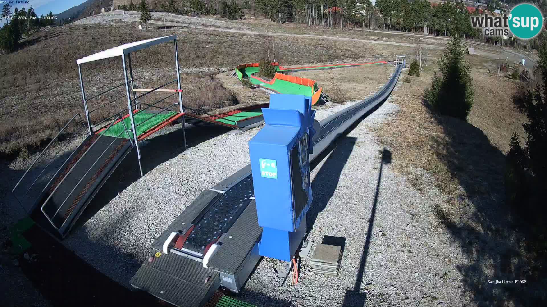 Webcam en vivo Pista de trineo Fužine – Croacia