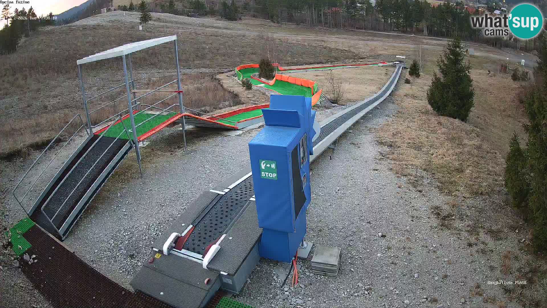 Webcam en vivo Pista de trineo Fužine – Croacia