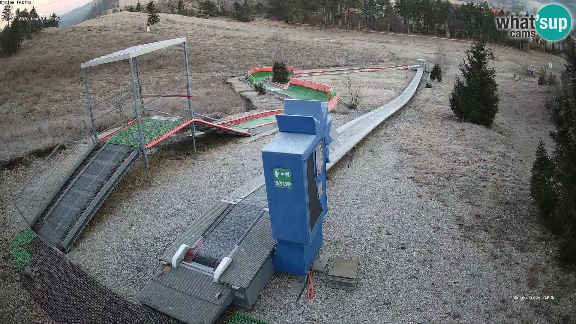 Live webcam Fužine toboggan run – Croatia