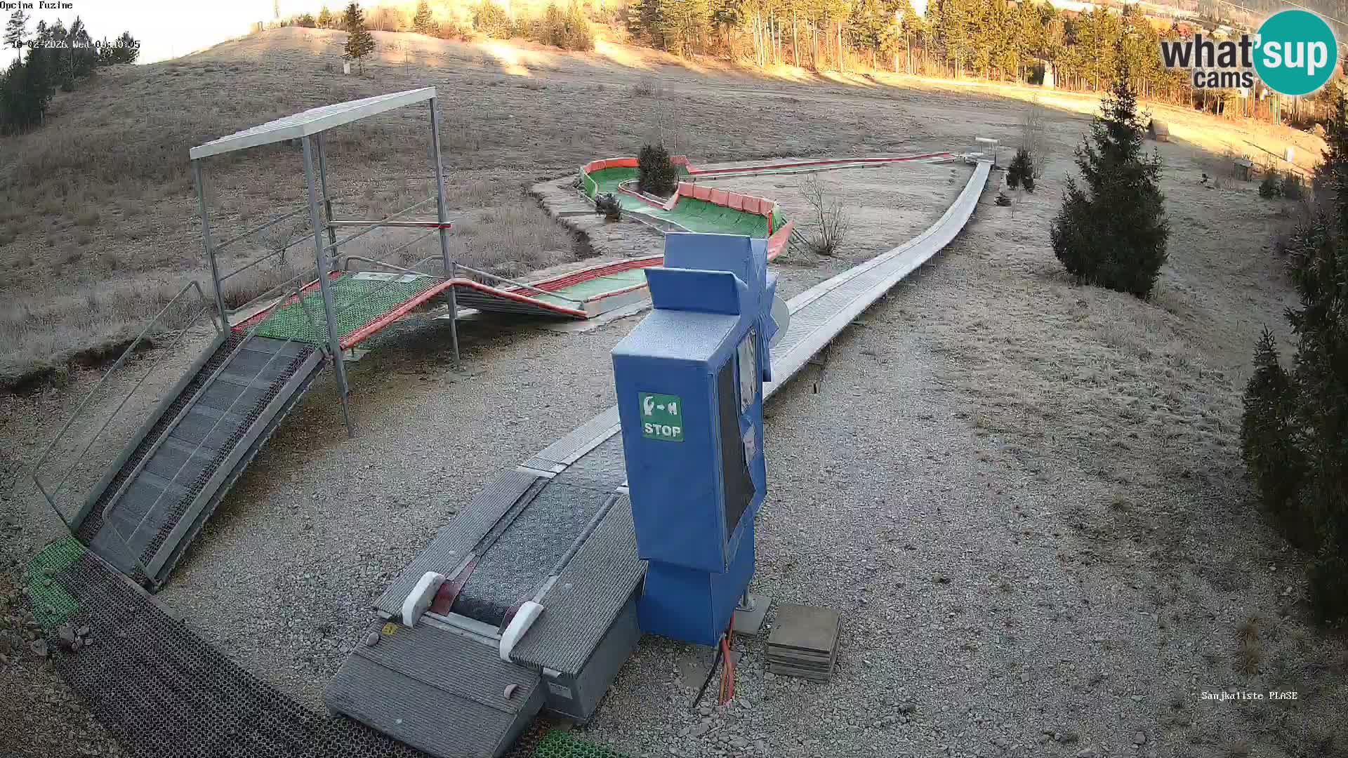 Live webcam Fužine toboggan run – Croatia