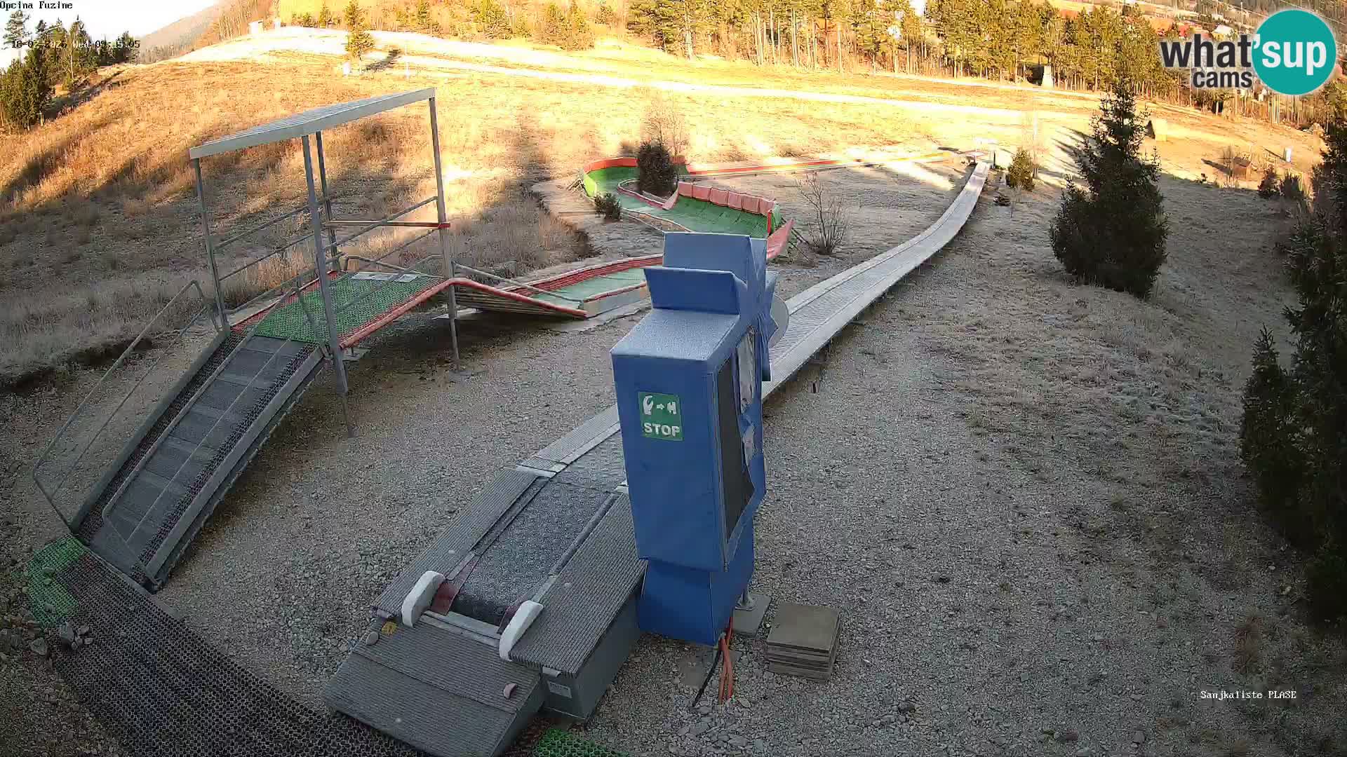 Live webcam Fužine toboggan run – Croatia