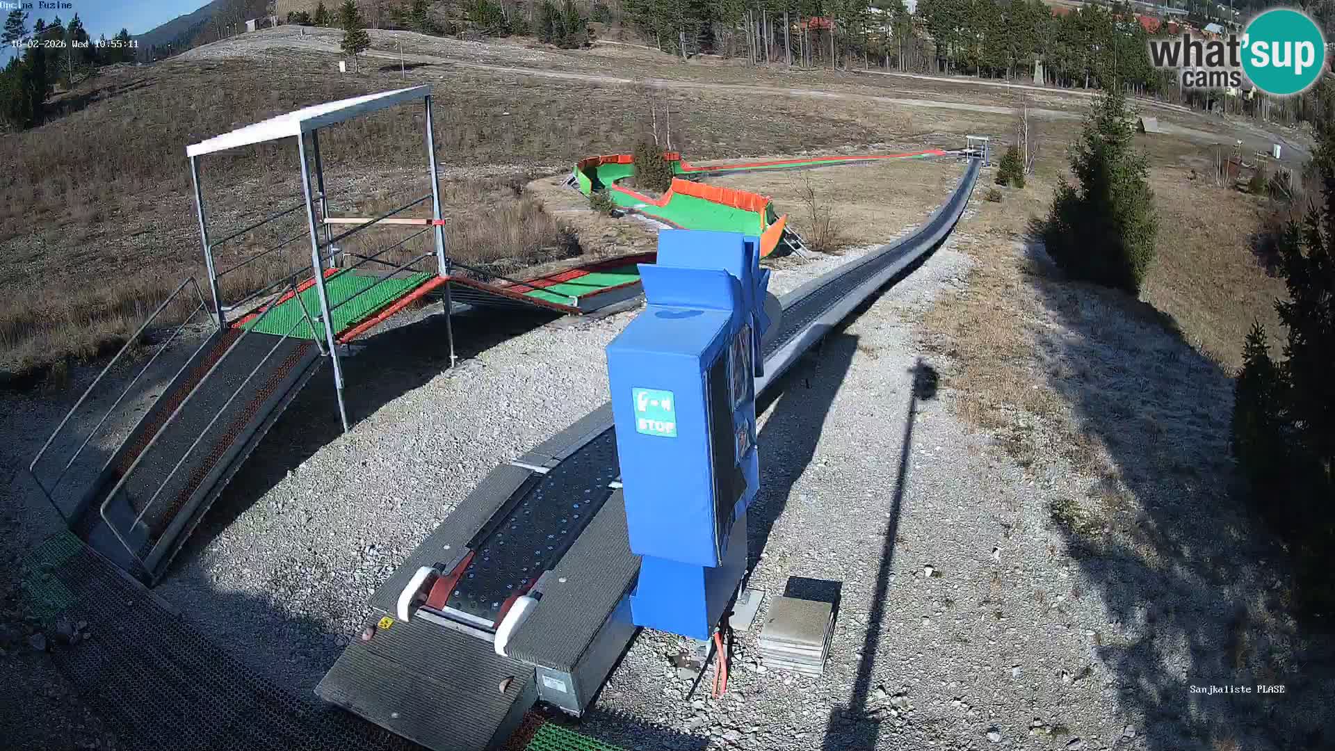 Live webcam Fužine toboggan run – Croatia