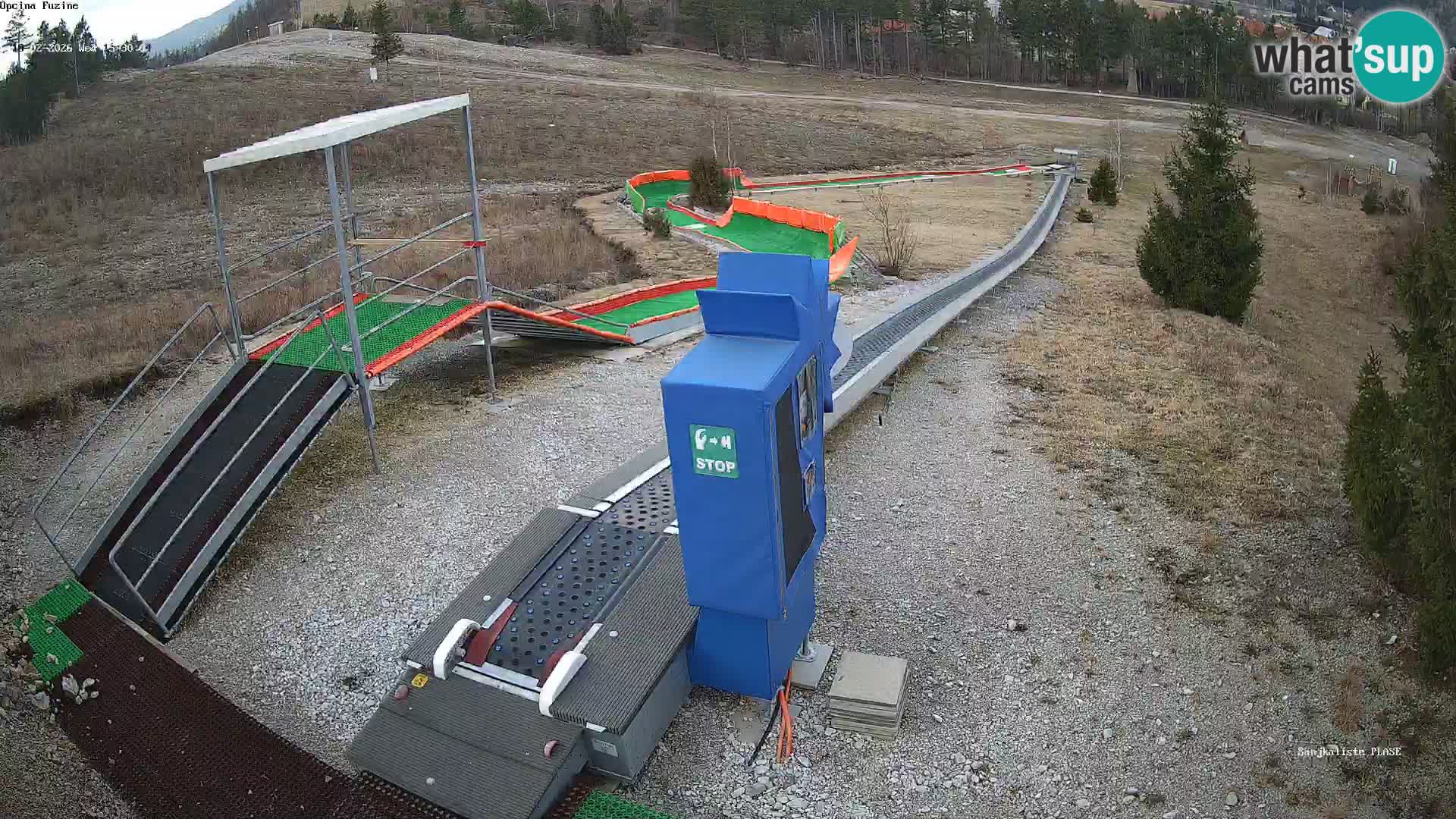 Live webcam Fužine toboggan run – Croatia