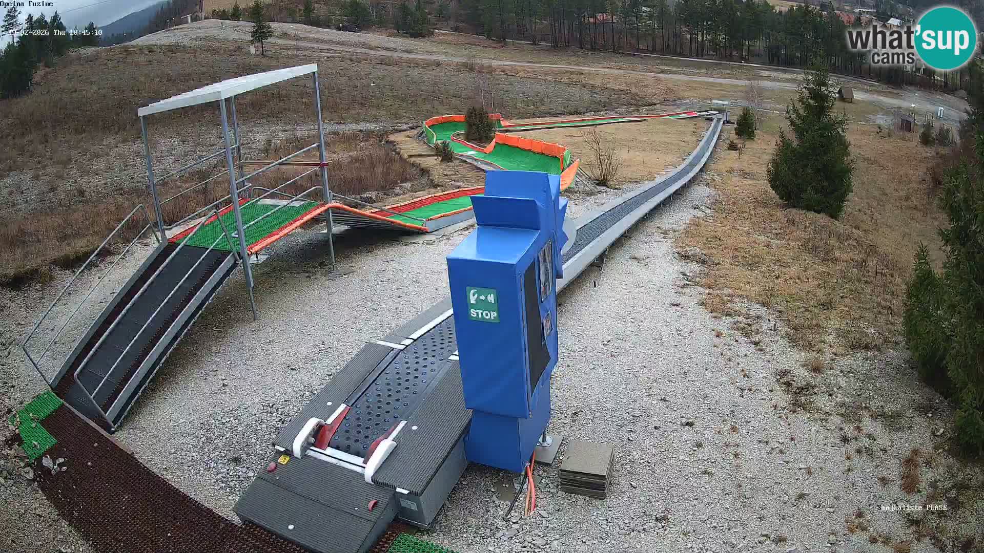 Webcam en vivo Pista de trineo Fužine – Croacia