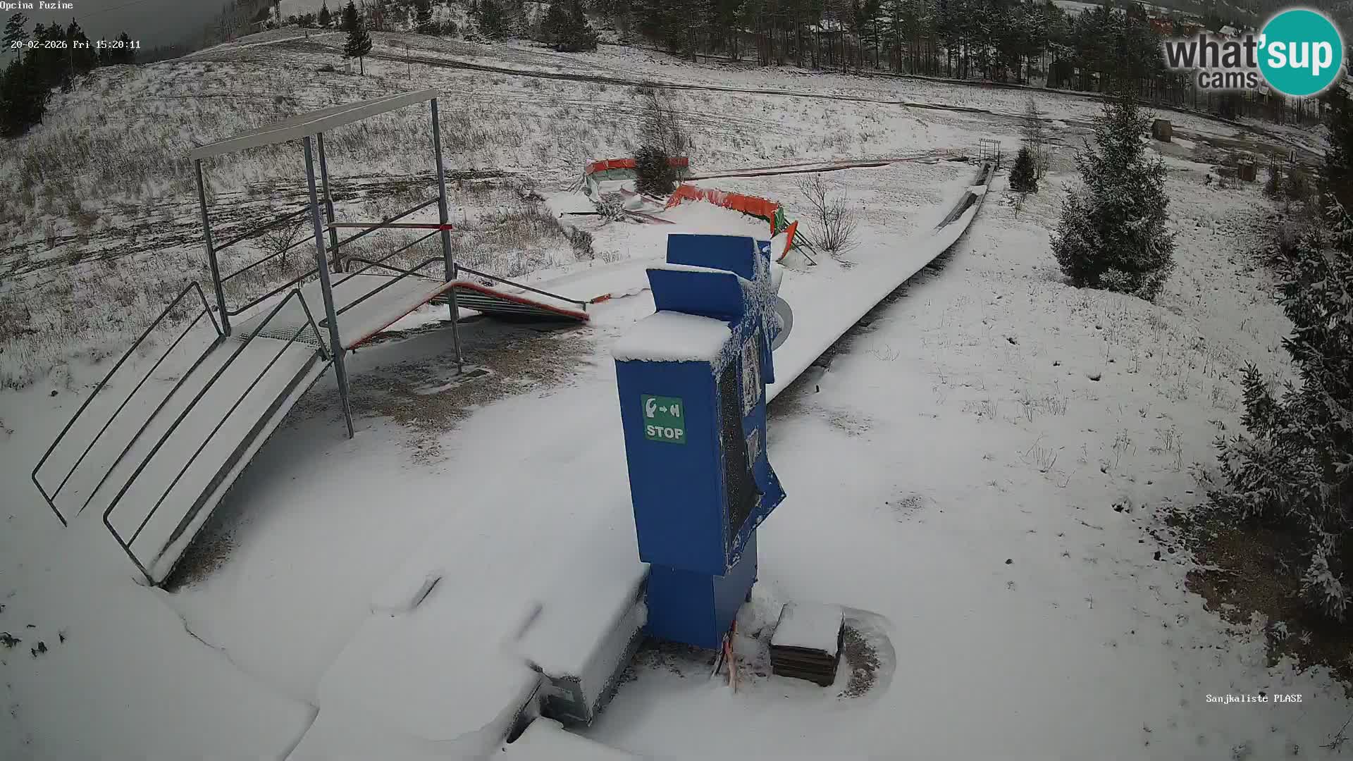 Live webcam Fužine toboggan run – Croatia