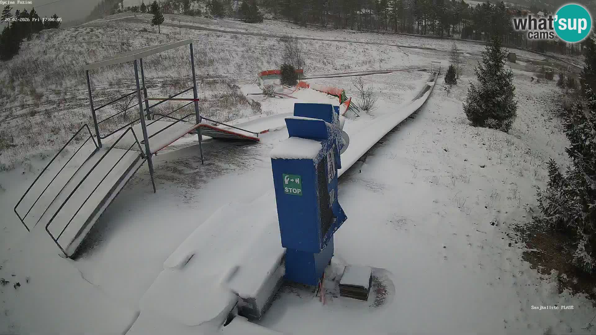 Webcam en direct Piste de luge de Fužine – Croatie