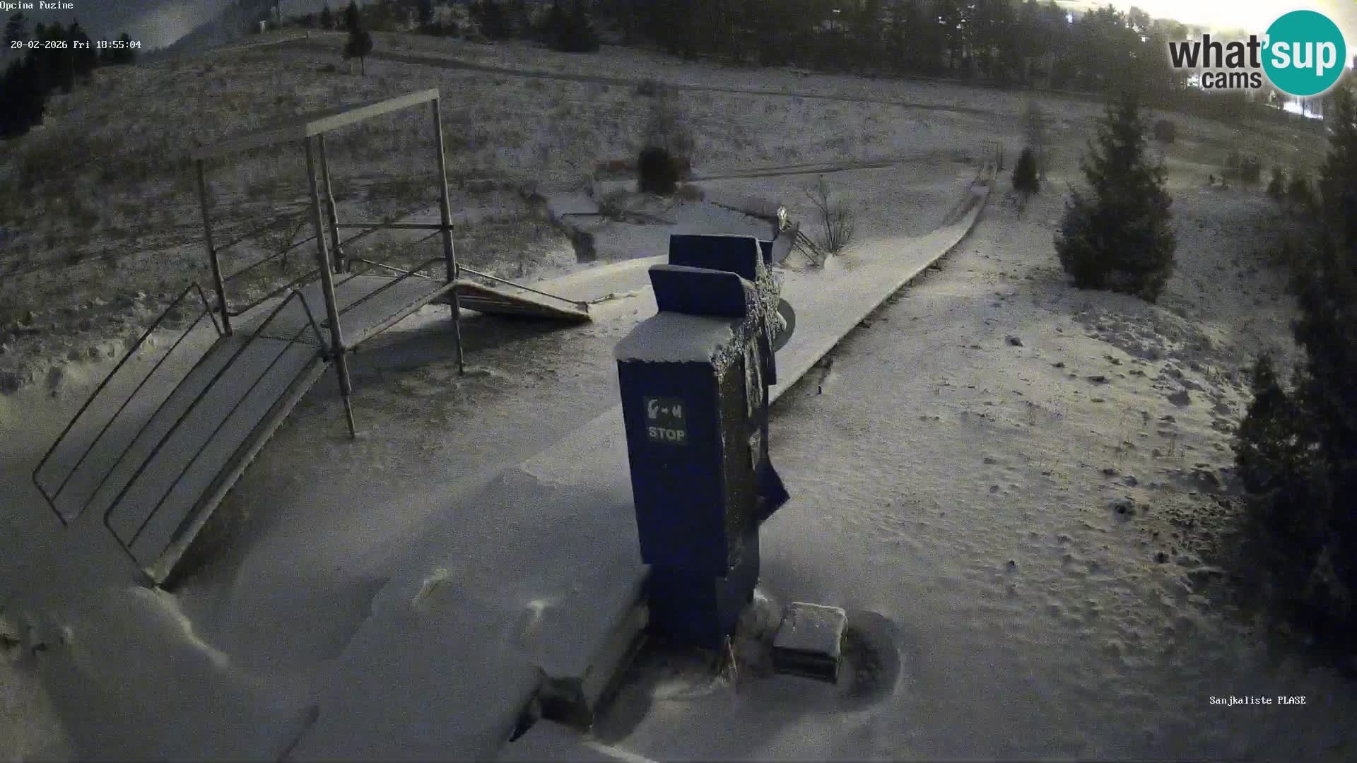 Live webcam Pista da slittino Fužine – Croazia