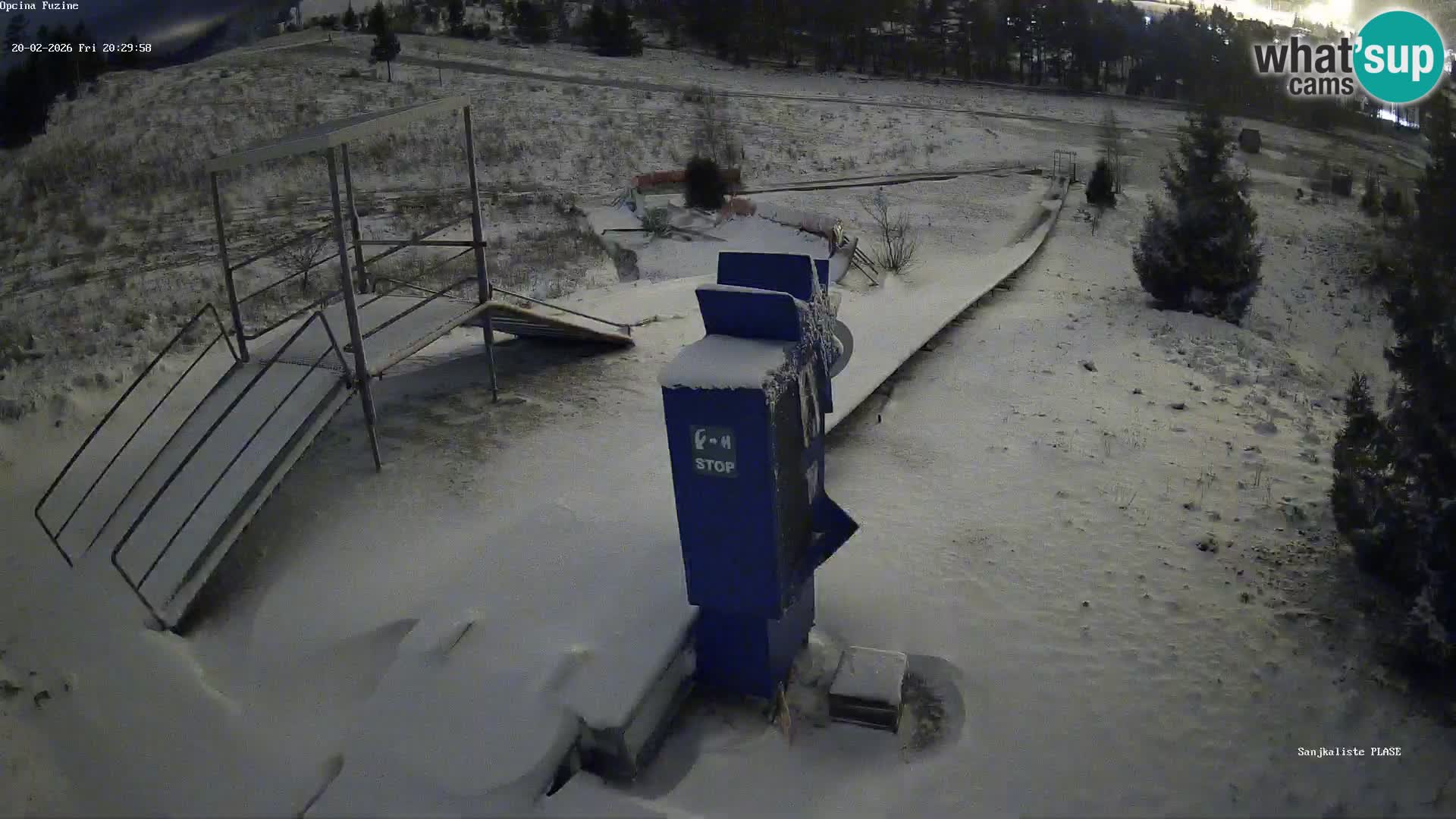 Spletna kamera v živo Sankališče Fužine – Hrvaška