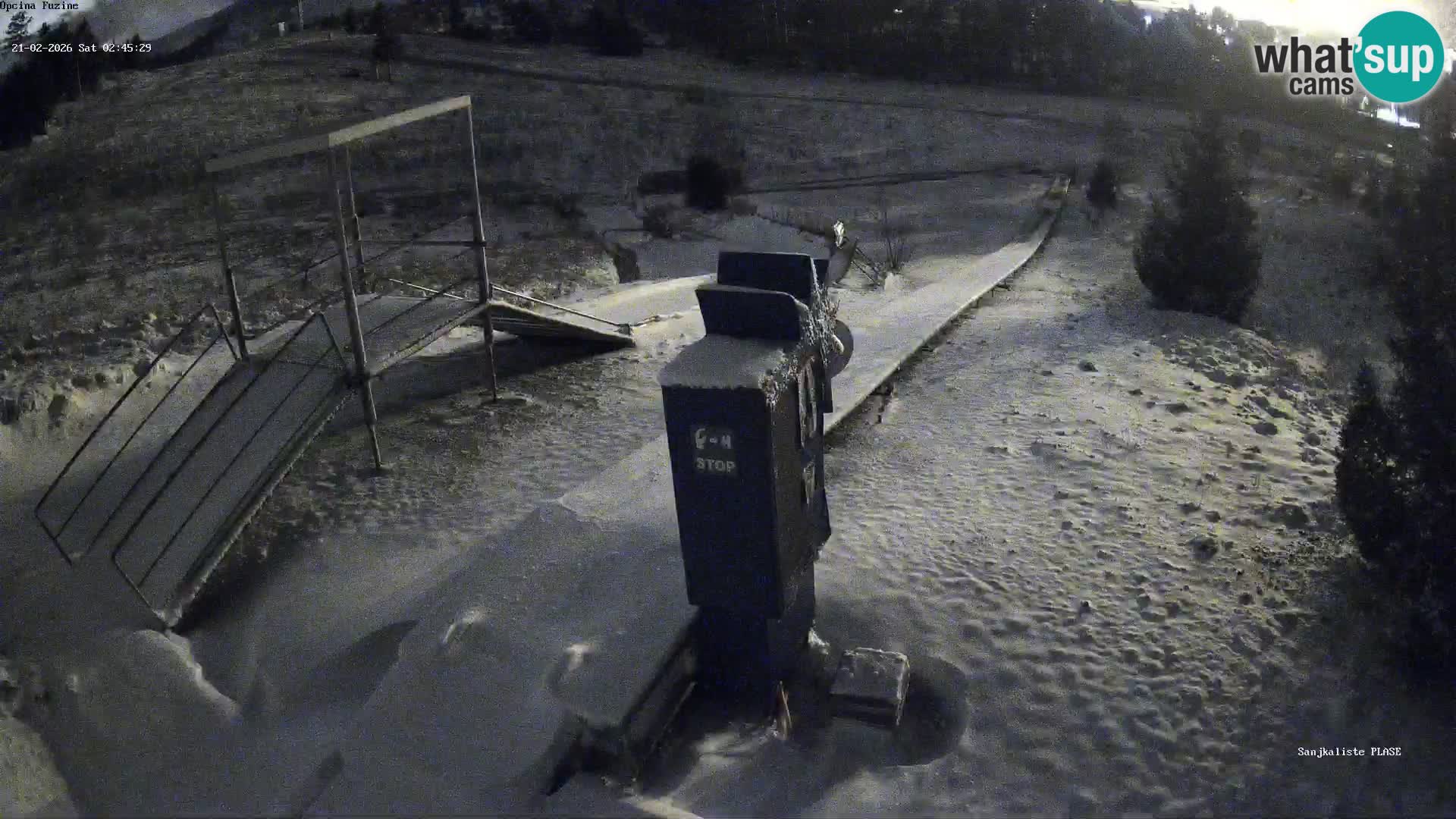 Live webcam Pista da slittino Fužine – Croazia