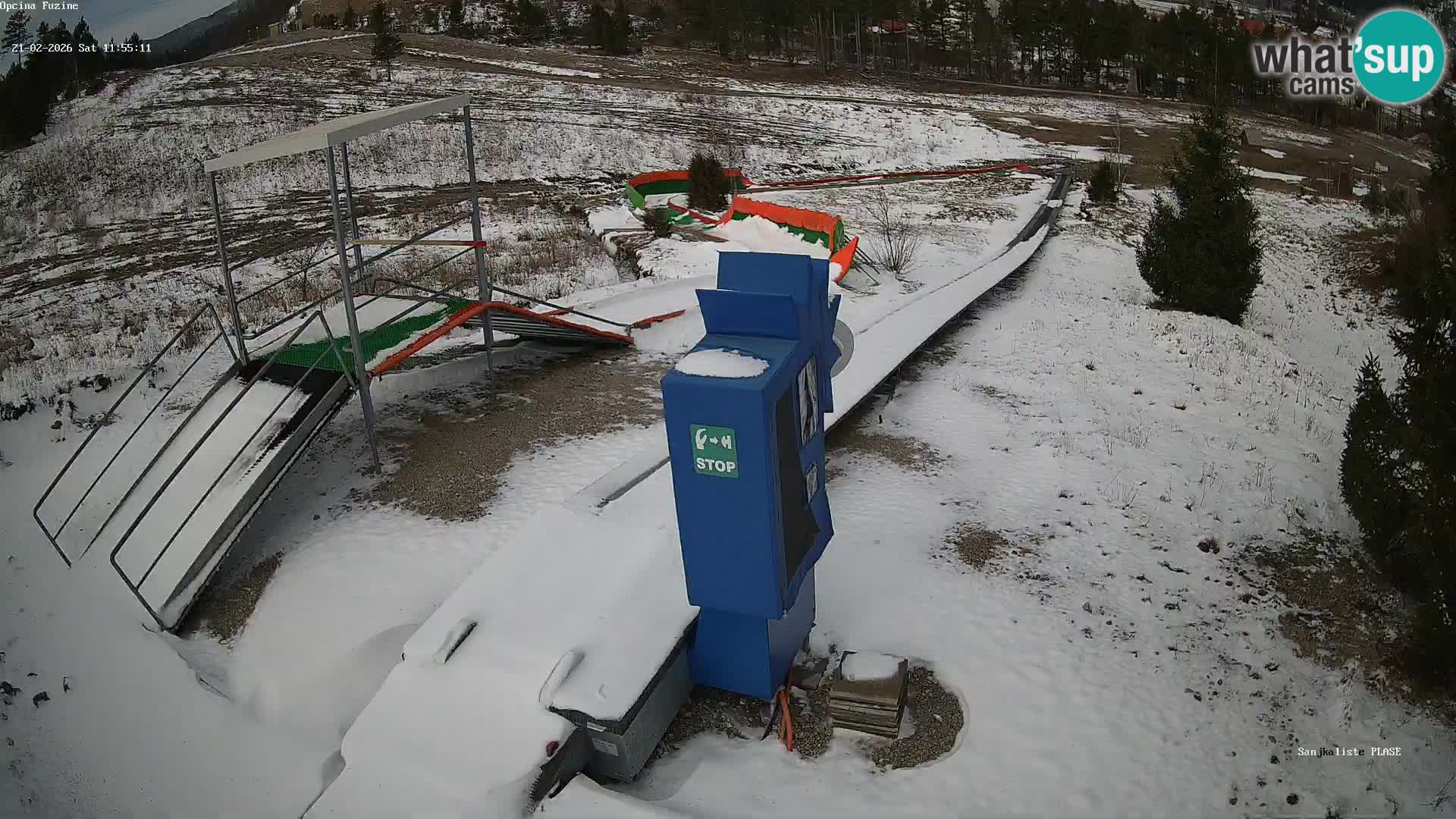 Live webcam Fužine toboggan run – Croatia