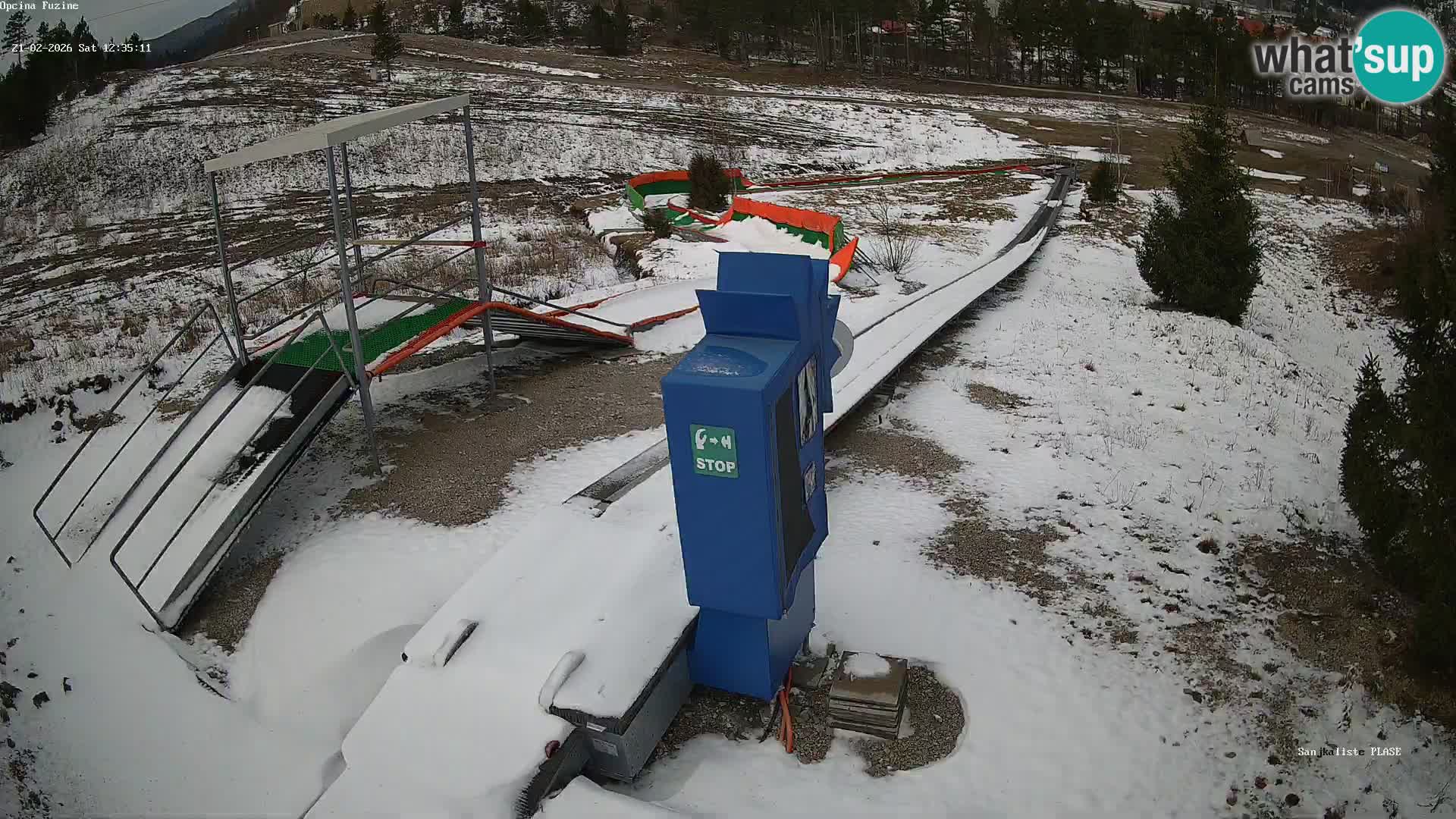 Webcam en direct Piste de luge de Fužine – Croatie
