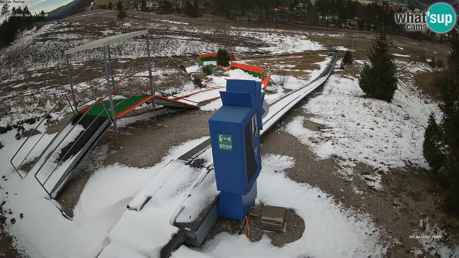 Live webcam Pista da slittino Fužine – Croazia