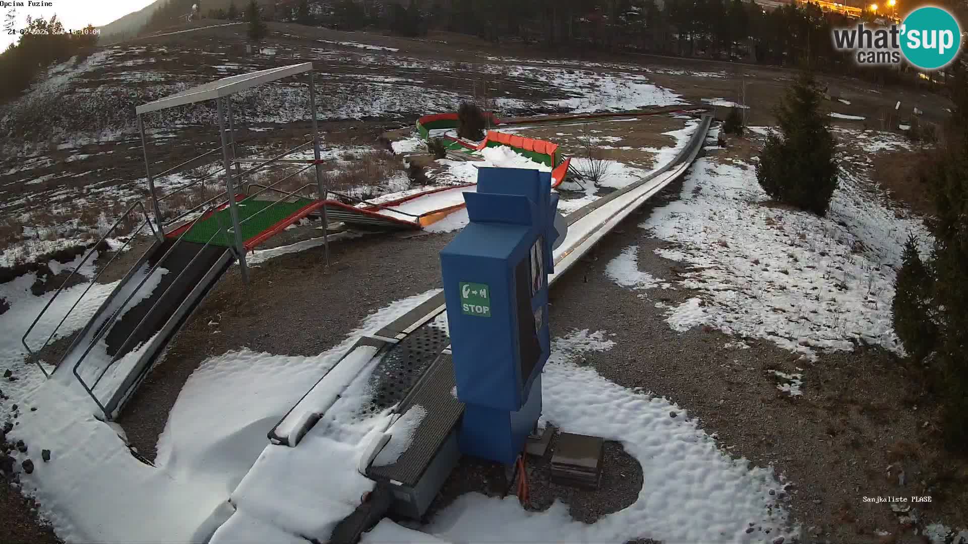 Spletna kamera v živo Sankališče Fužine – Hrvaška