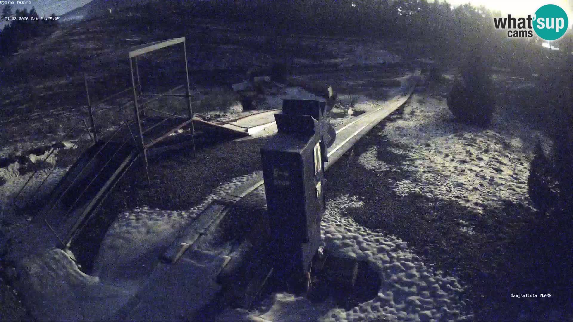 Webcam en direct Piste de luge de Fužine – Croatie