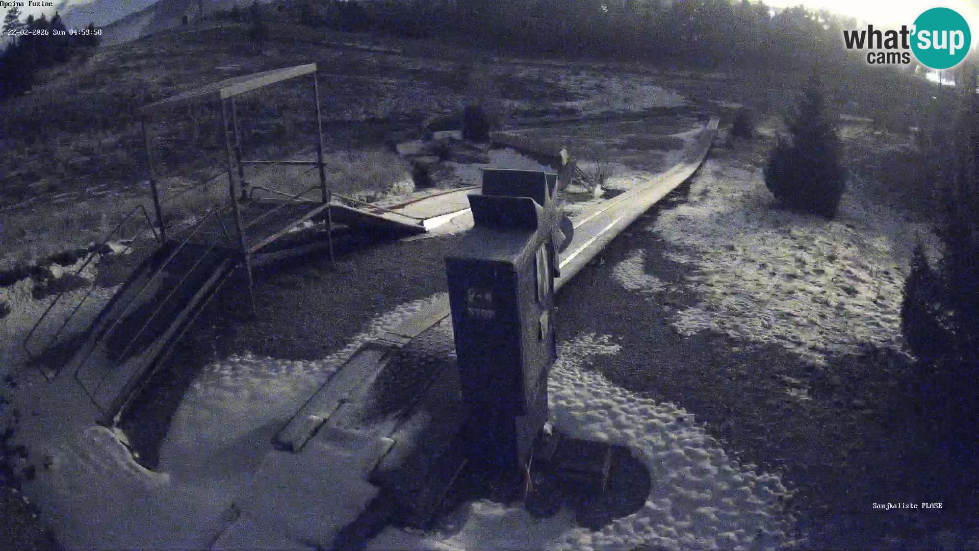 Live webcam Fužine toboggan run – Croatia