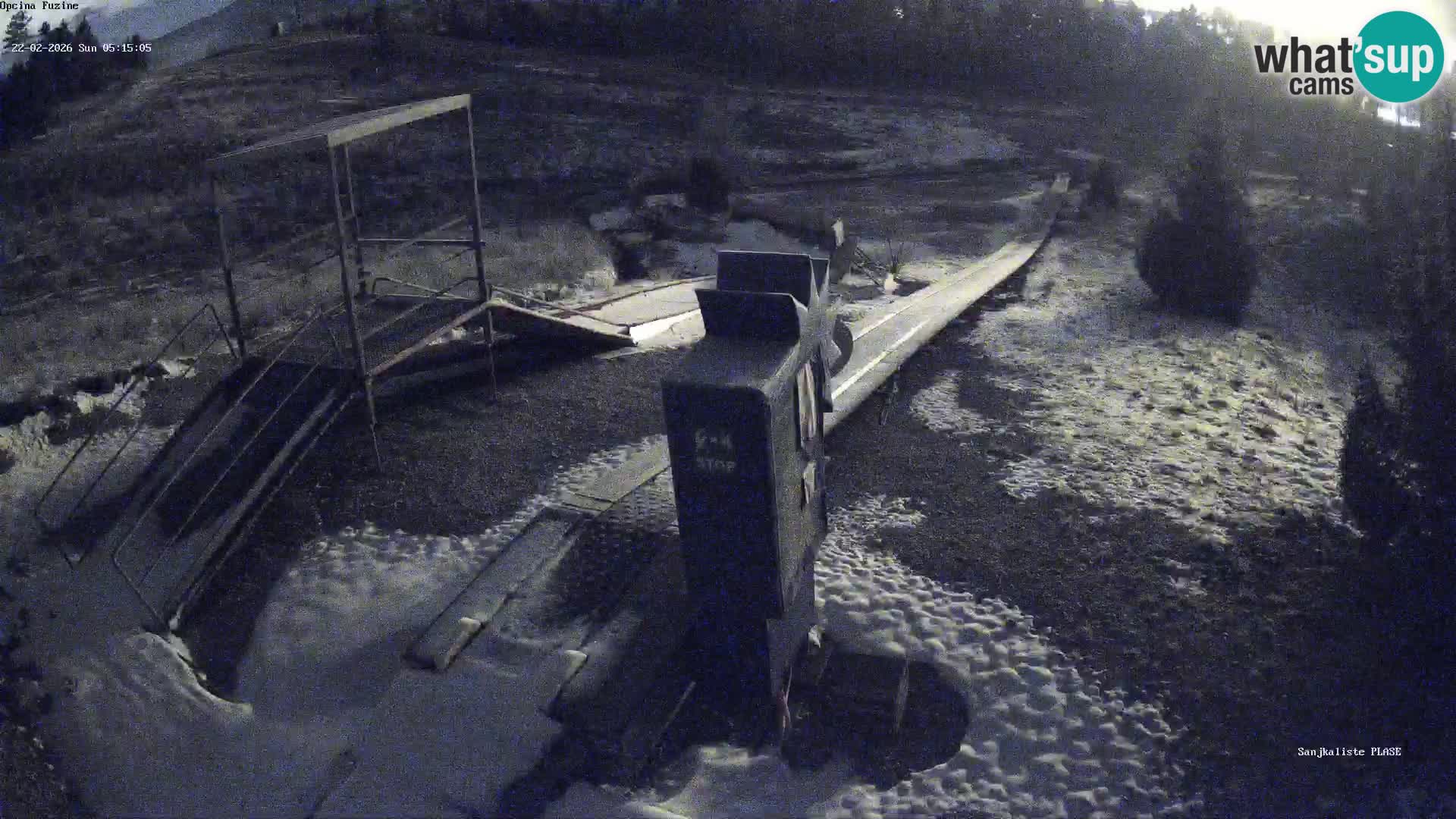 Live webcam Pista da slittino Fužine – Croazia