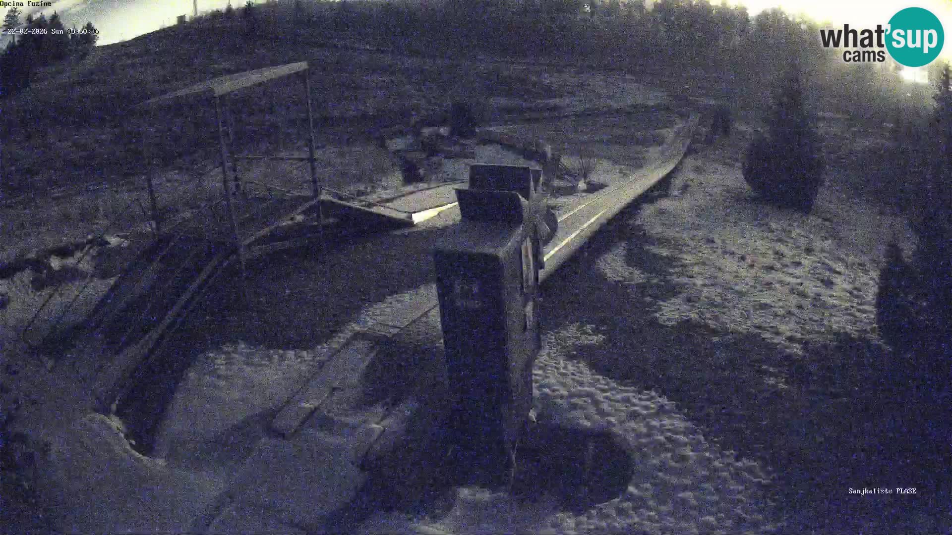 Live webcam Pista da slittino Fužine – Croazia