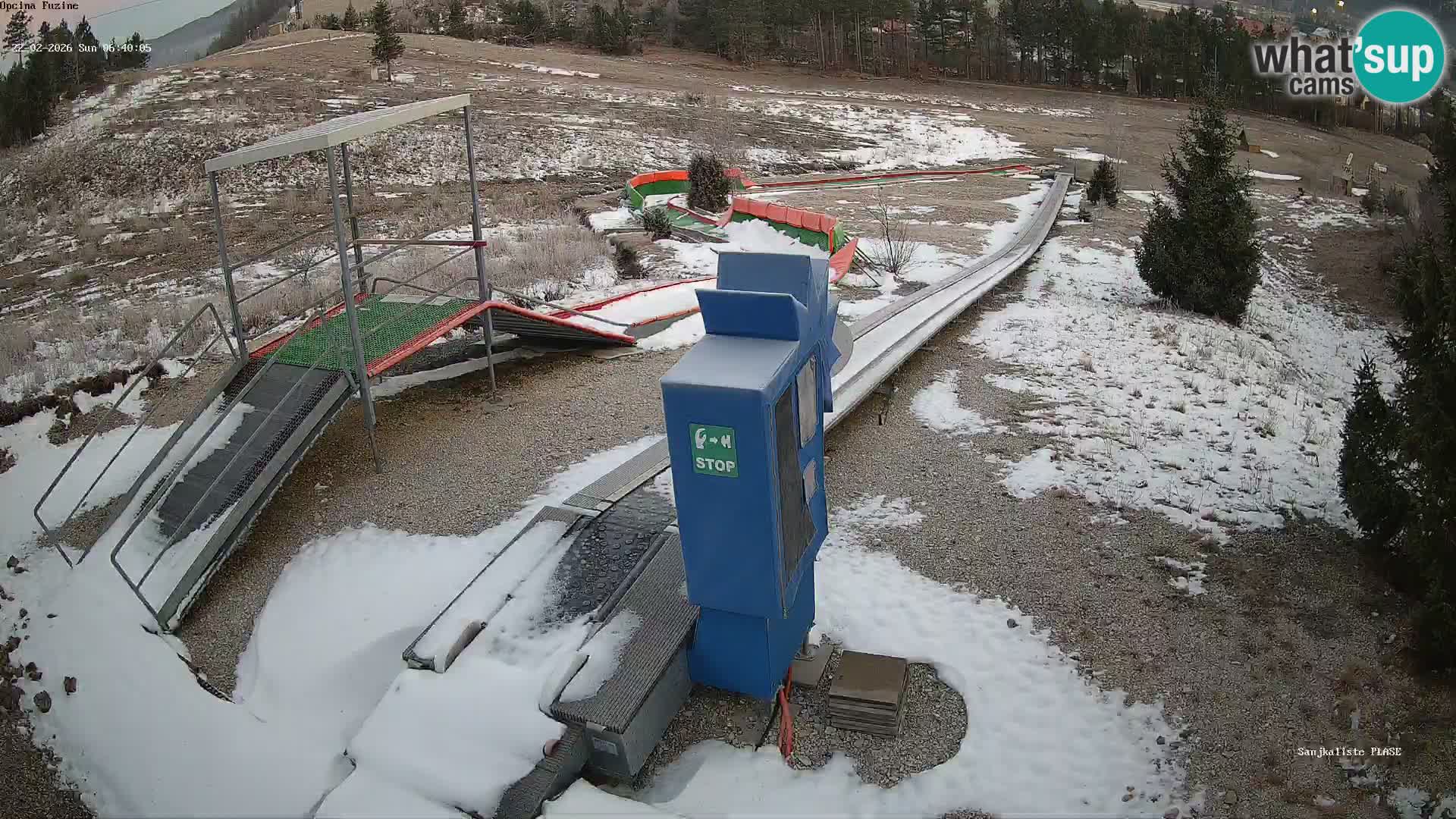 Live webcam Pista da slittino Fužine – Croazia