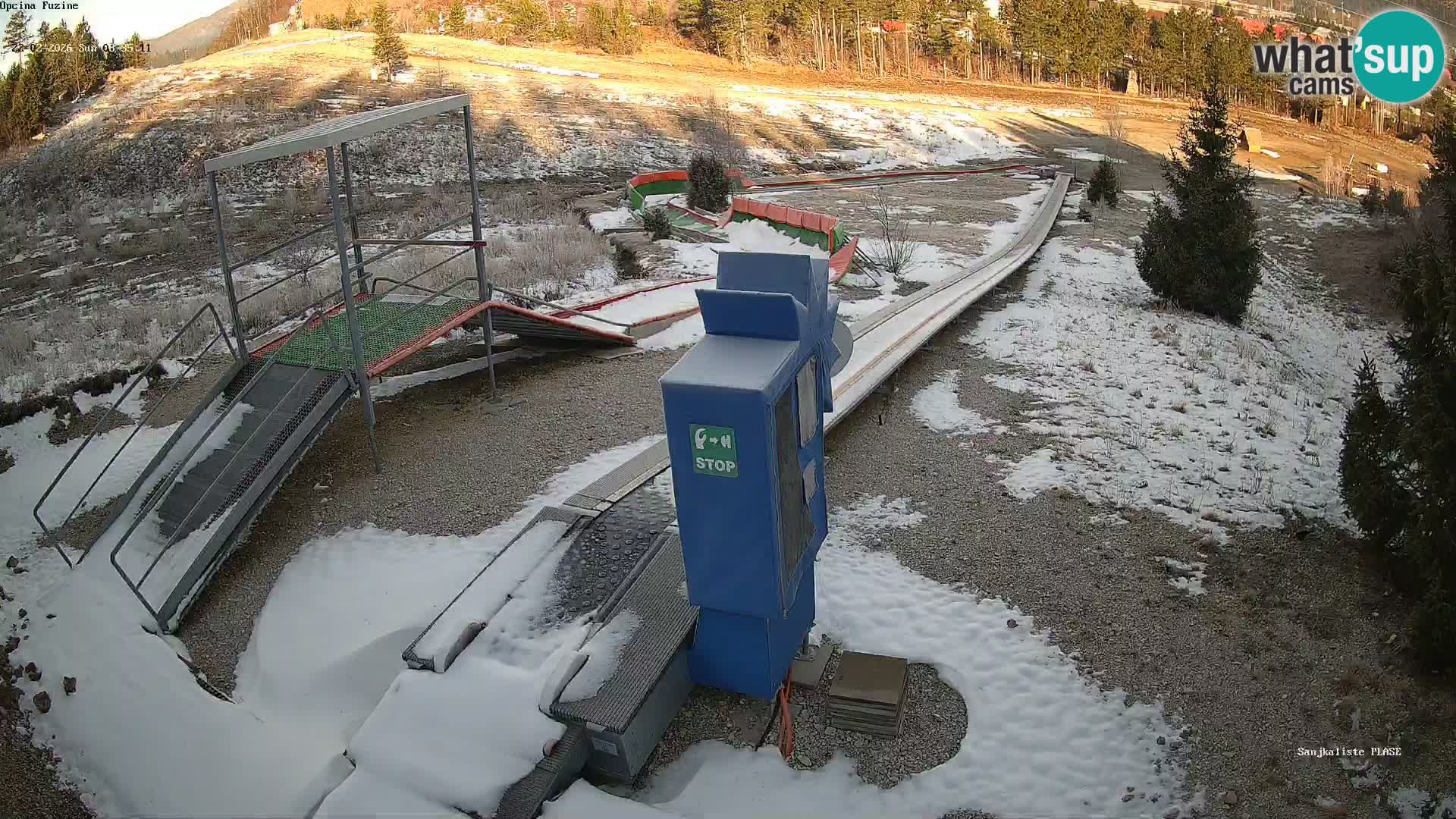 Webcam en direct Piste de luge de Fužine – Croatie