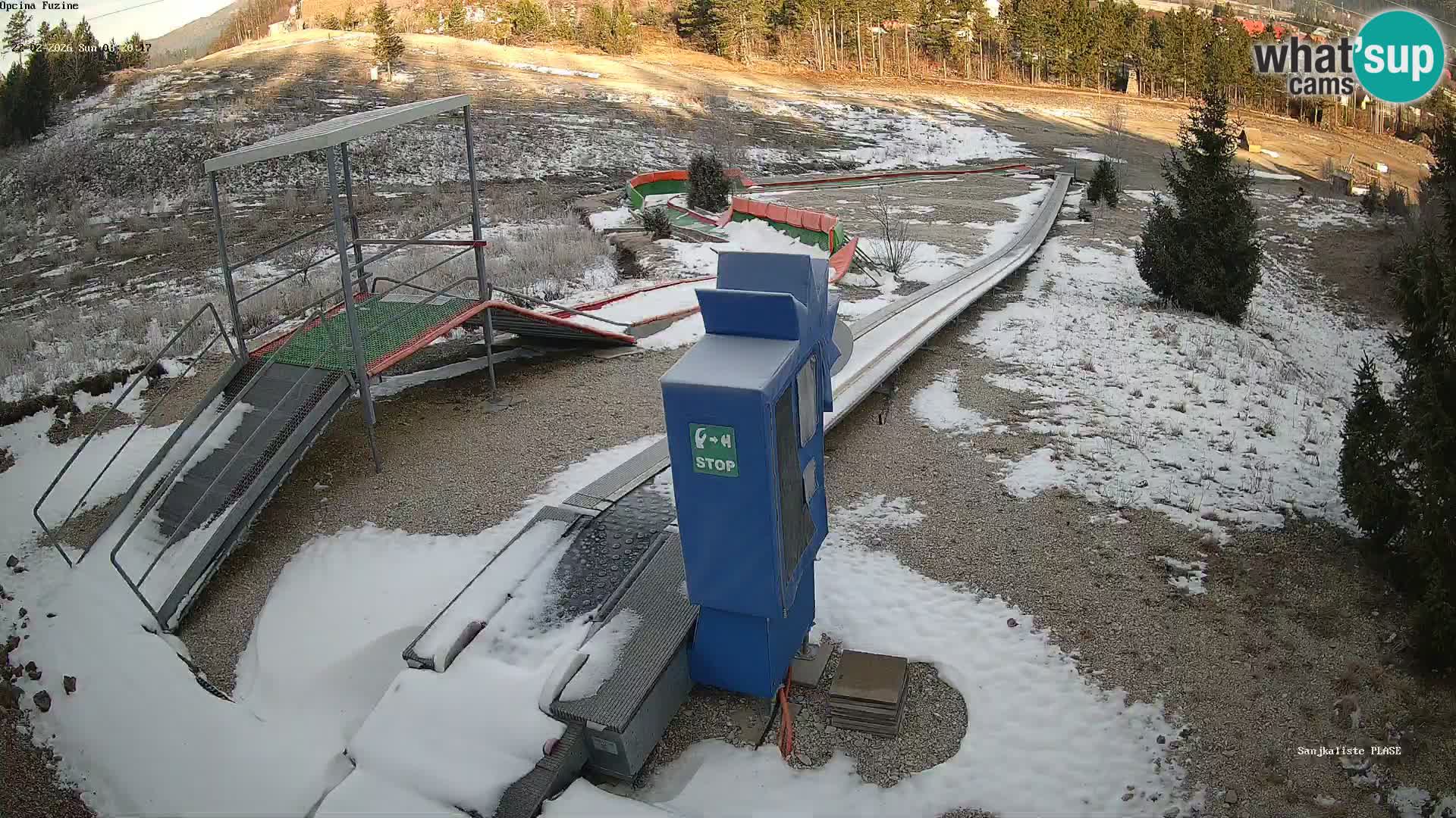 Live webcam Fužine toboggan run – Croatia