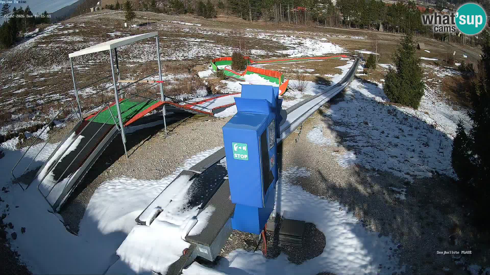 Live webcam Pista da slittino Fužine – Croazia