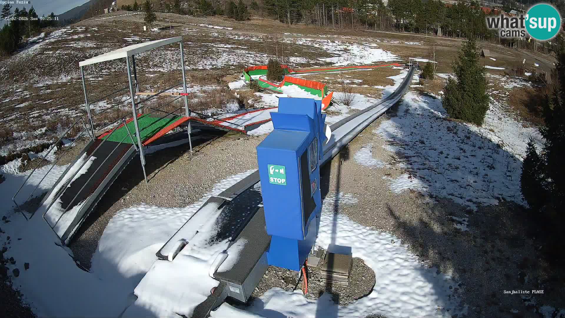 Webcam en direct Piste de luge de Fužine – Croatie