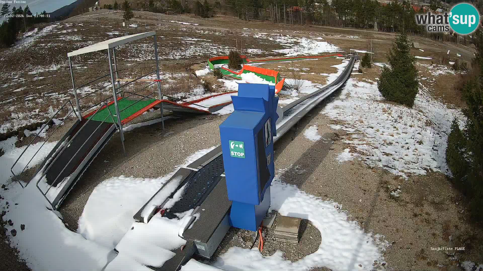 Spletna kamera v živo Sankališče Fužine – Hrvaška