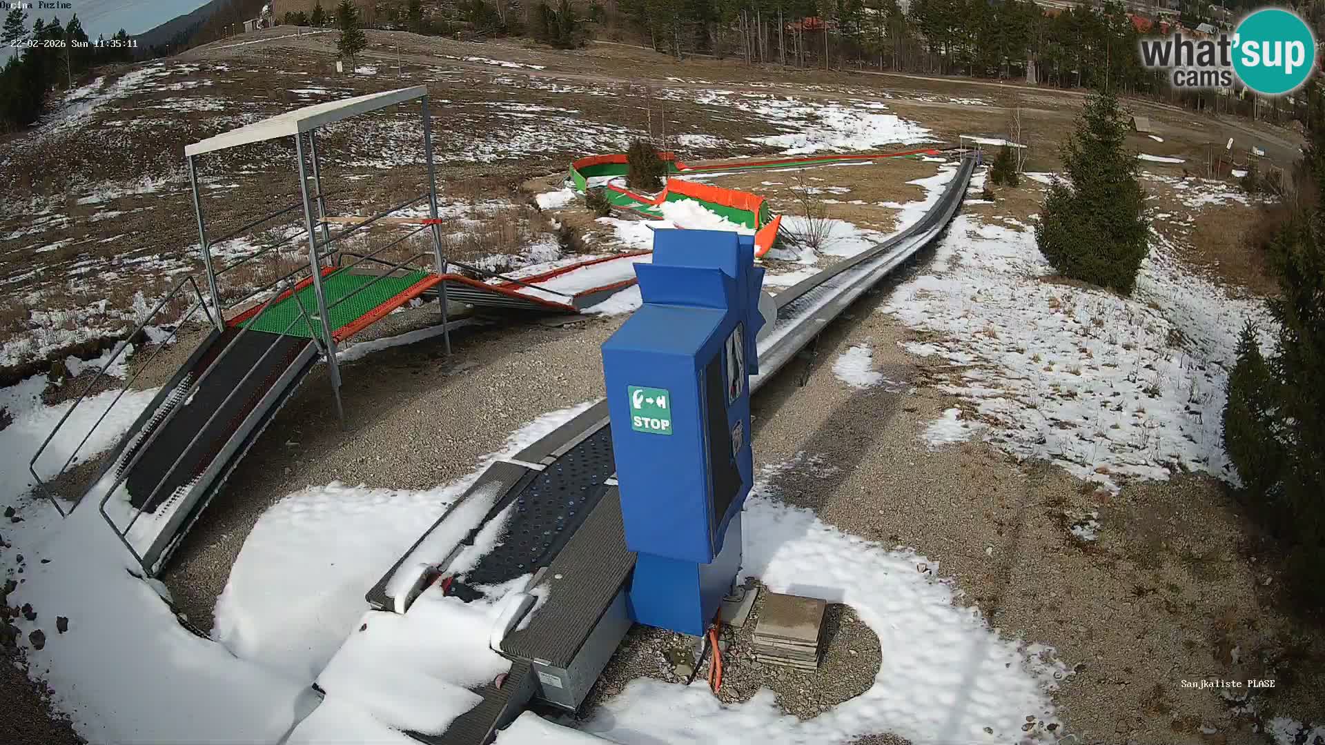 Webcam en direct Piste de luge de Fužine – Croatie