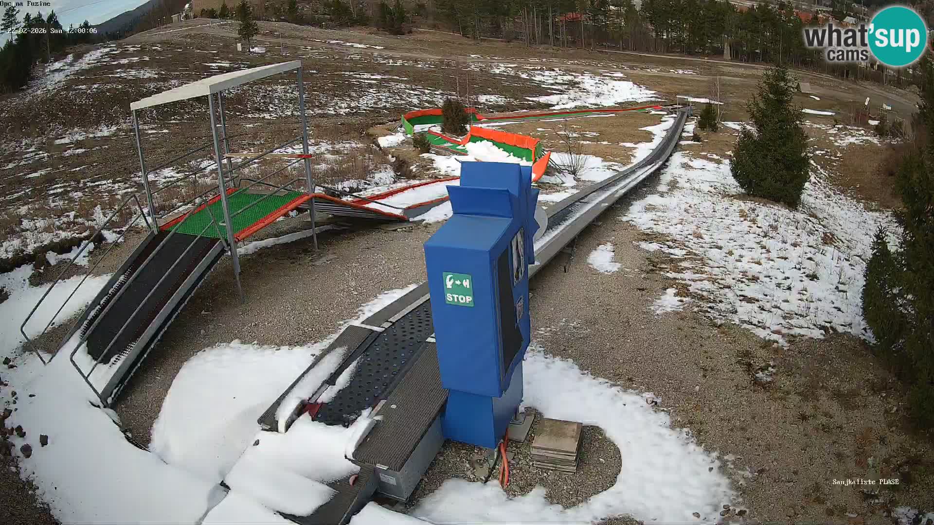 Live webcam Pista da slittino Fužine – Croazia