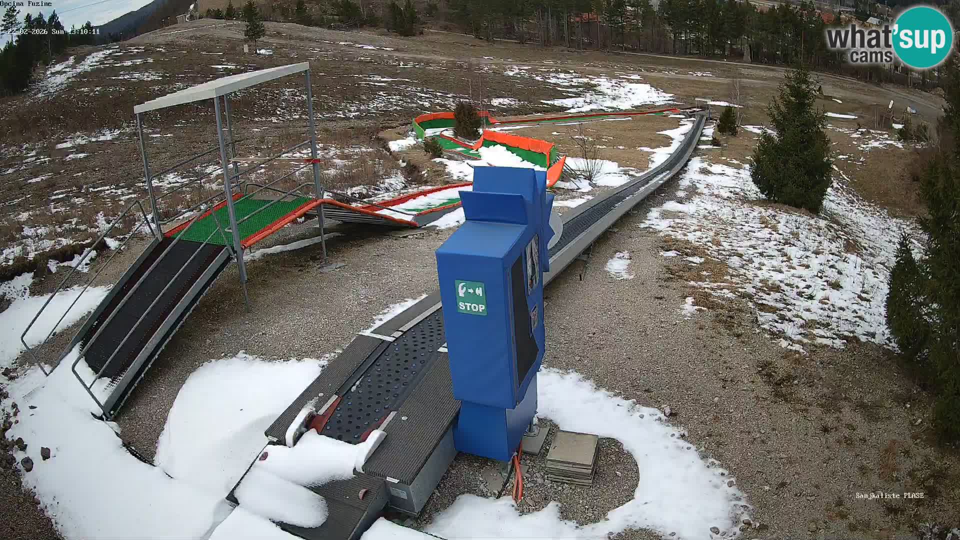 Spletna kamera v živo Sankališče Fužine – Hrvaška