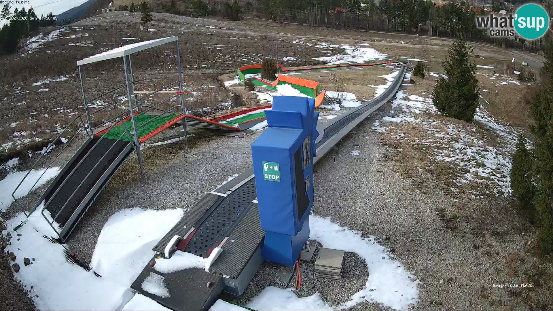 Live webcam Pista da slittino Fužine – Croazia