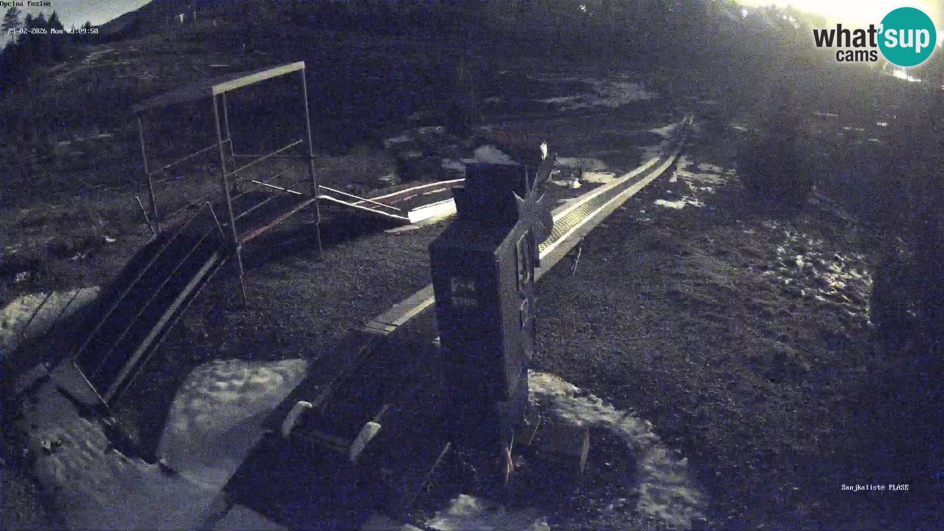 Webcam en vivo Pista de trineo Fužine – Croacia