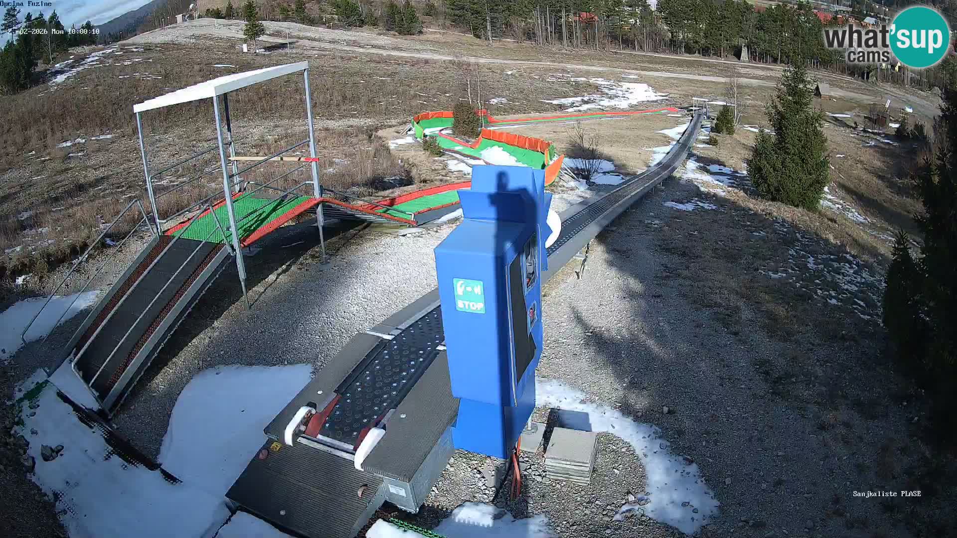 Live webcam Fužine toboggan run – Croatia