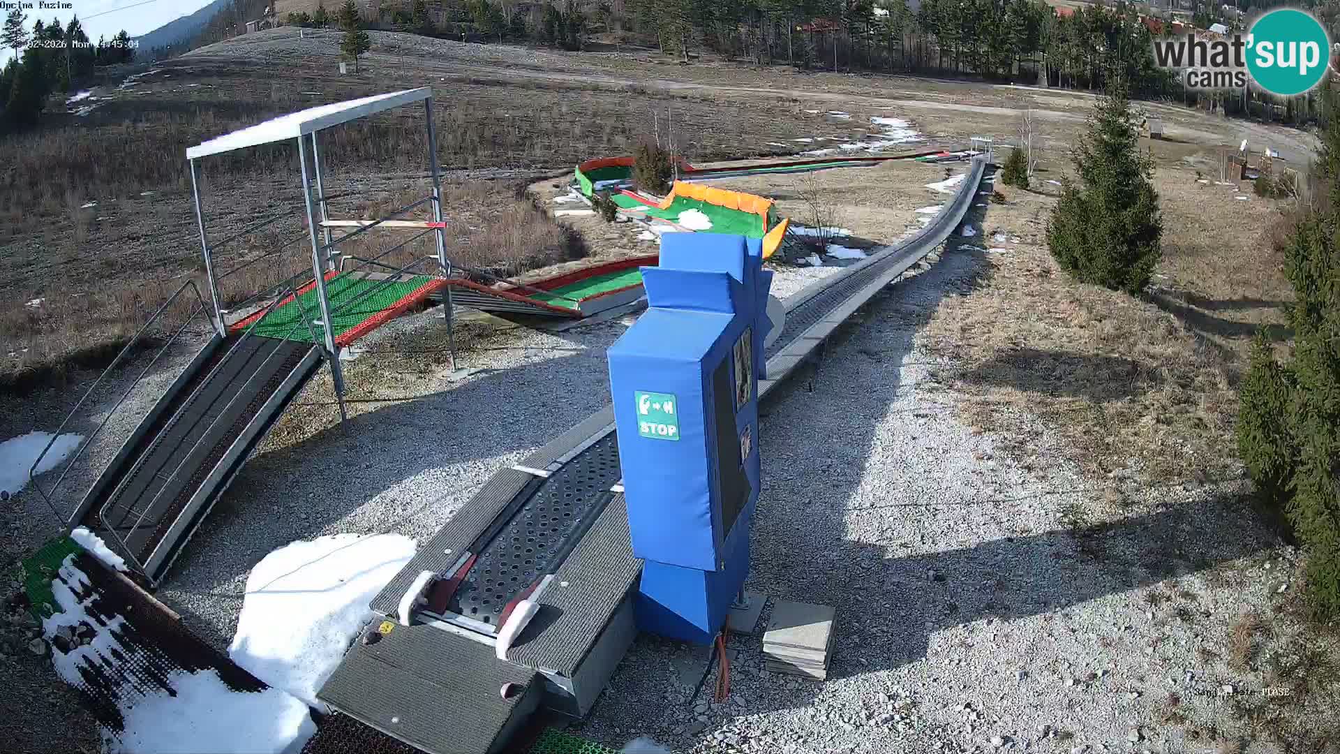 Live webcam Fužine toboggan run – Croatia