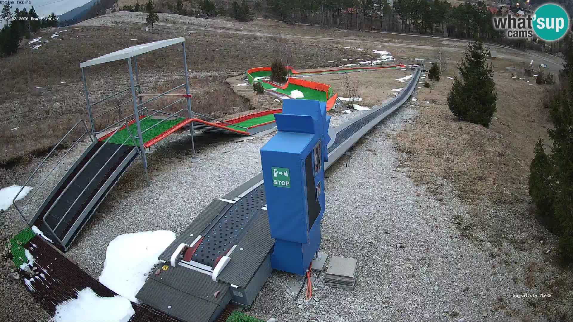 Live webcam Fužine toboggan run – Croatia