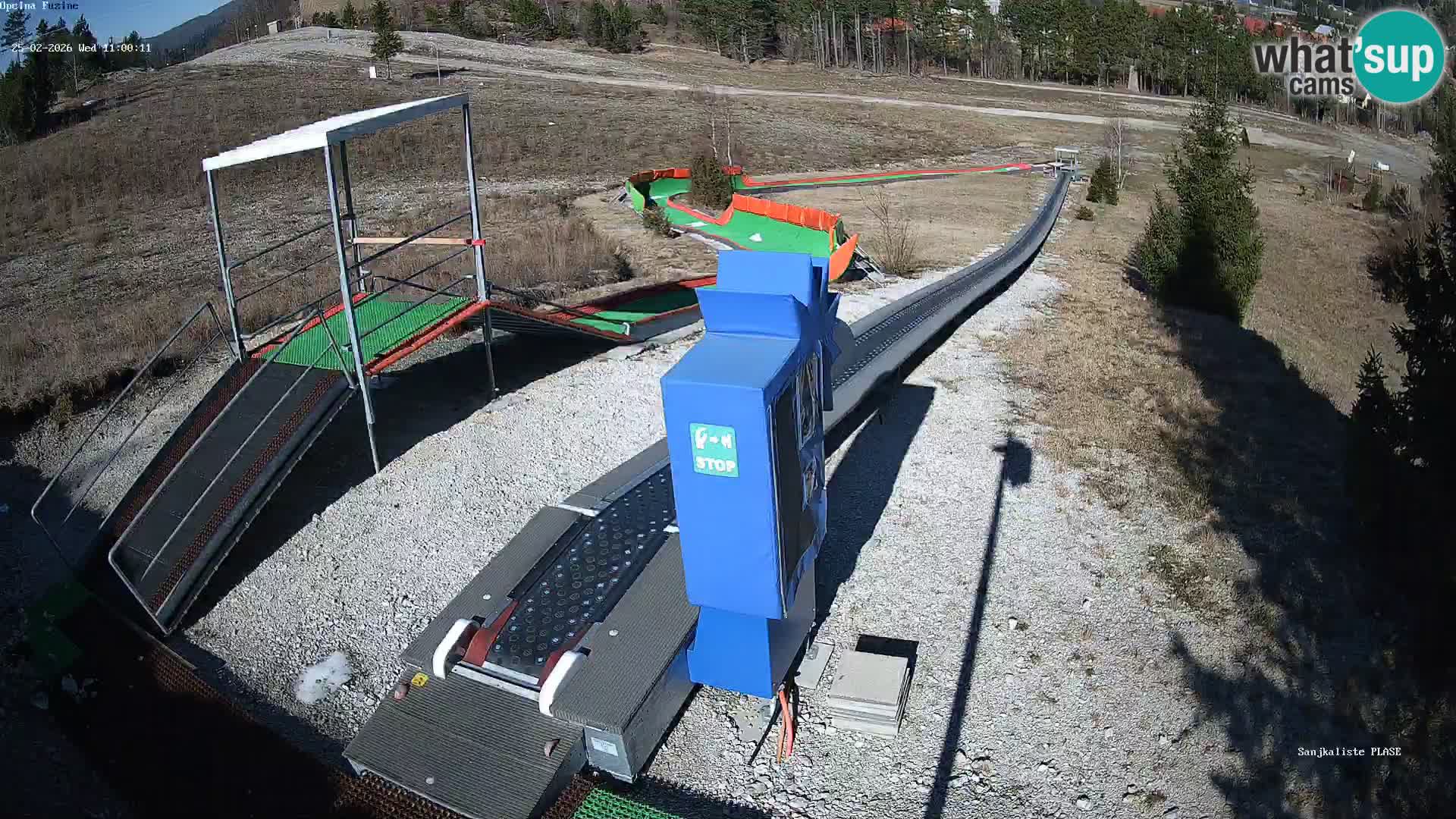 Live webcam Pista da slittino Fužine – Croazia