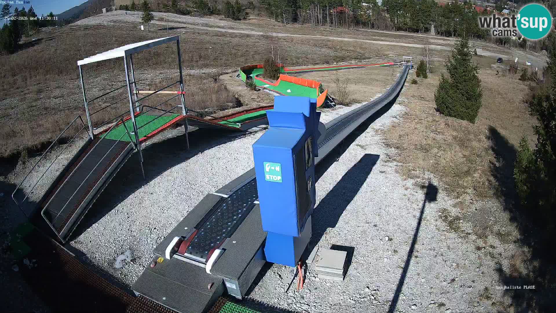 Webcam en vivo Pista de trineo Fužine – Croacia