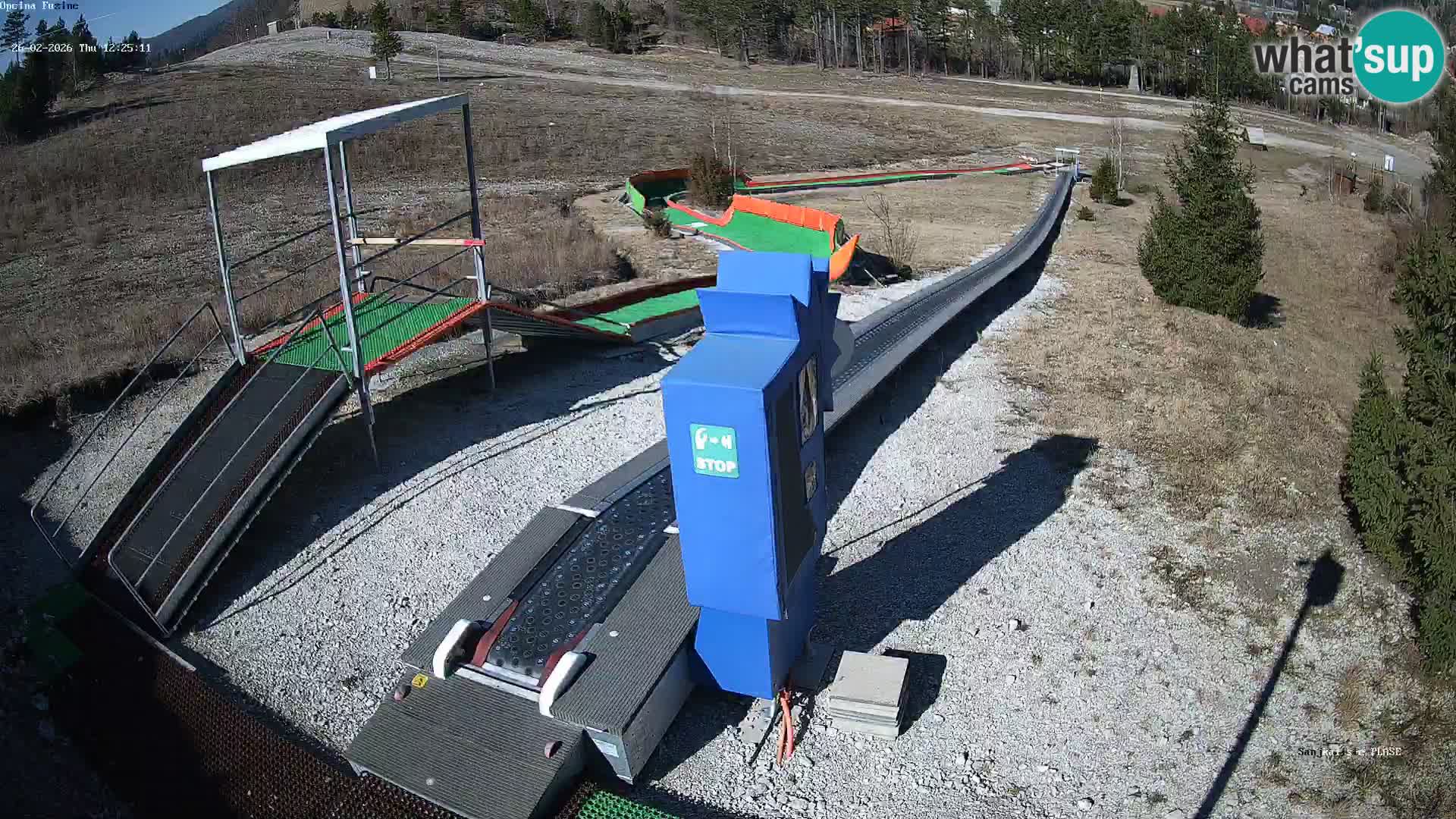 Live webcam Fužine toboggan run – Croatia