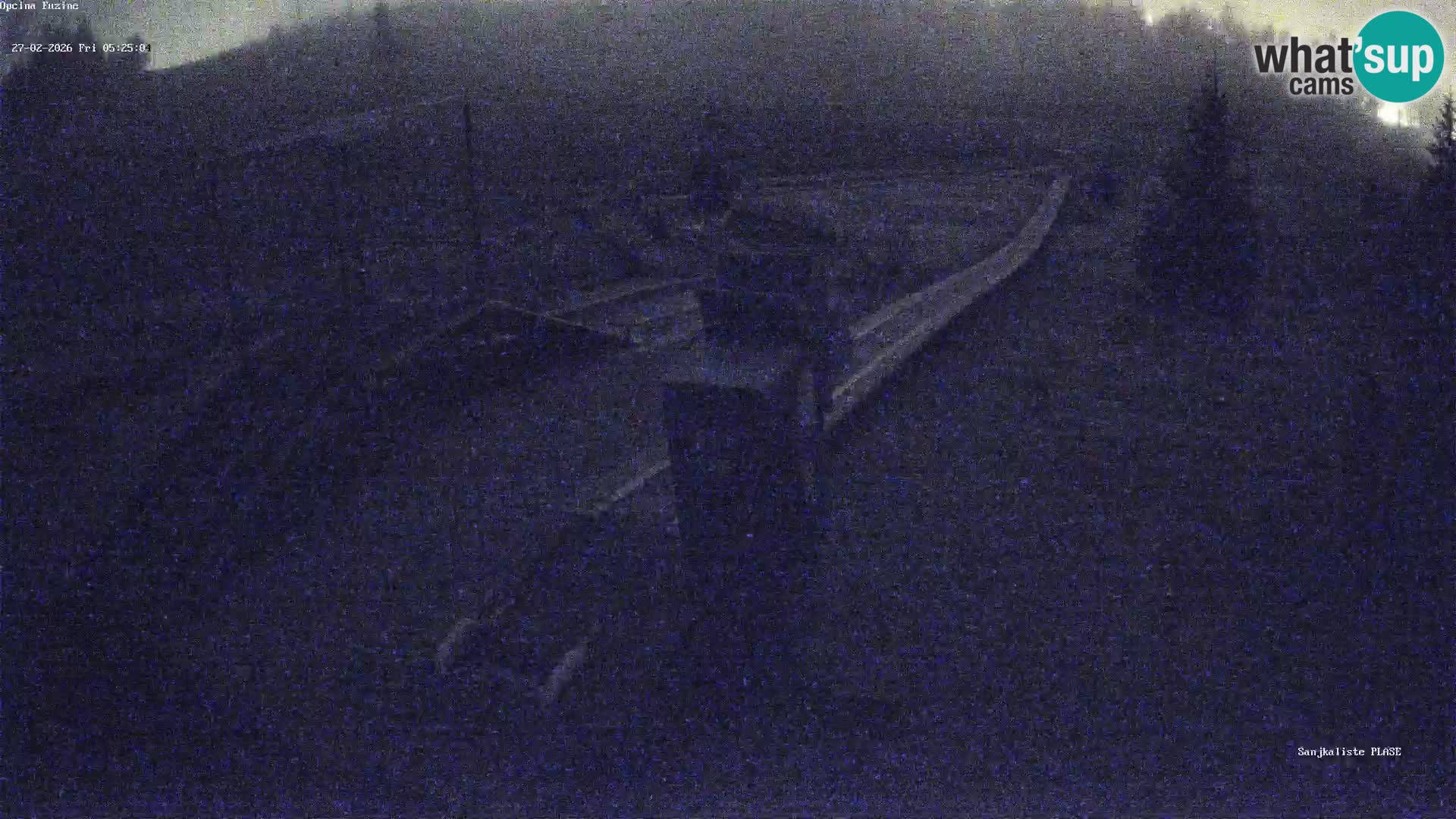 Live webcam Pista da slittino Fužine – Croazia