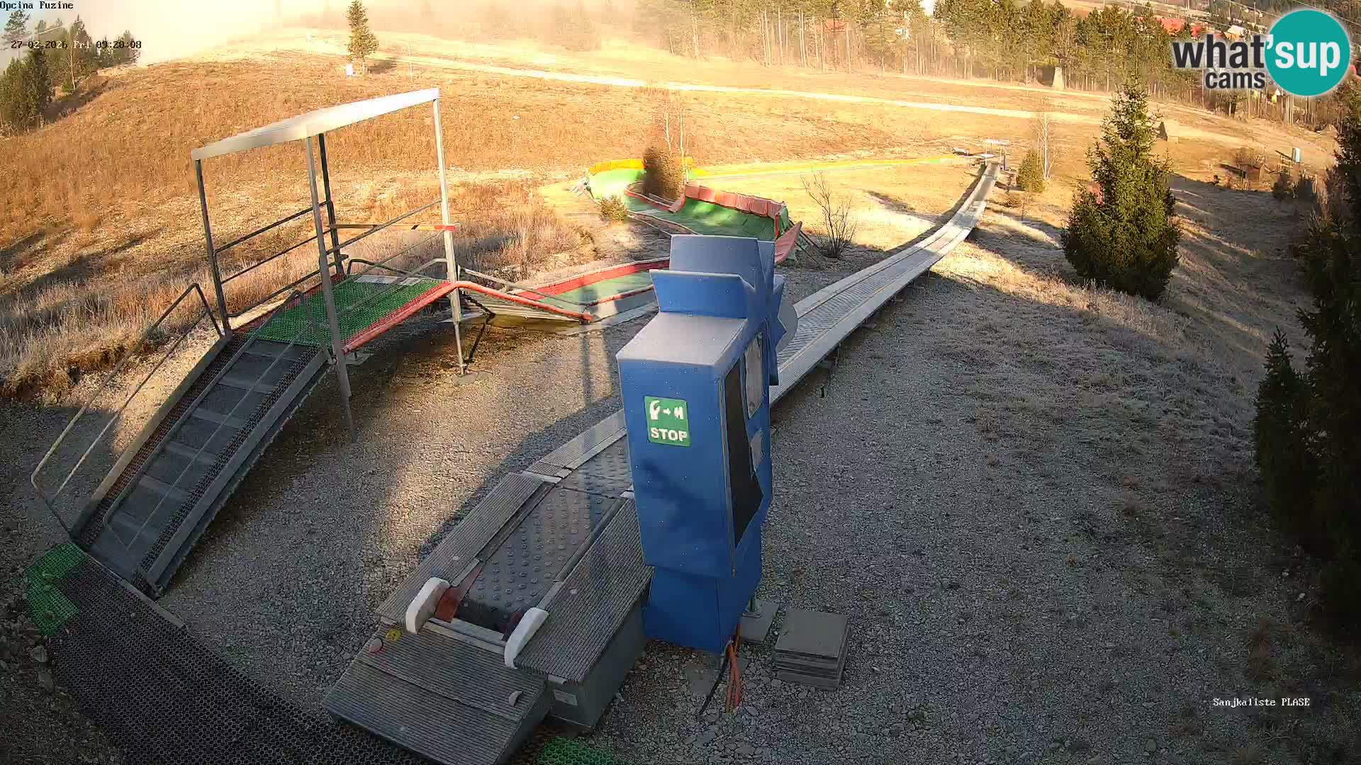 Live webcam Fužine toboggan run – Croatia