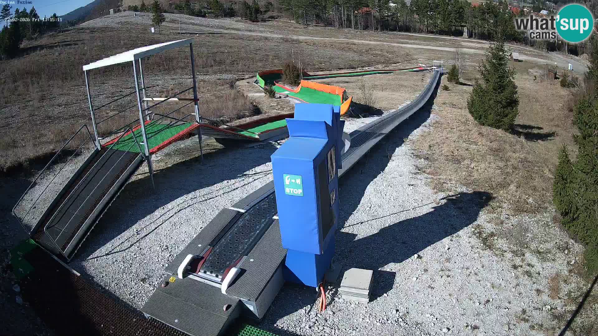 Live webcam Pista da slittino Fužine – Croazia