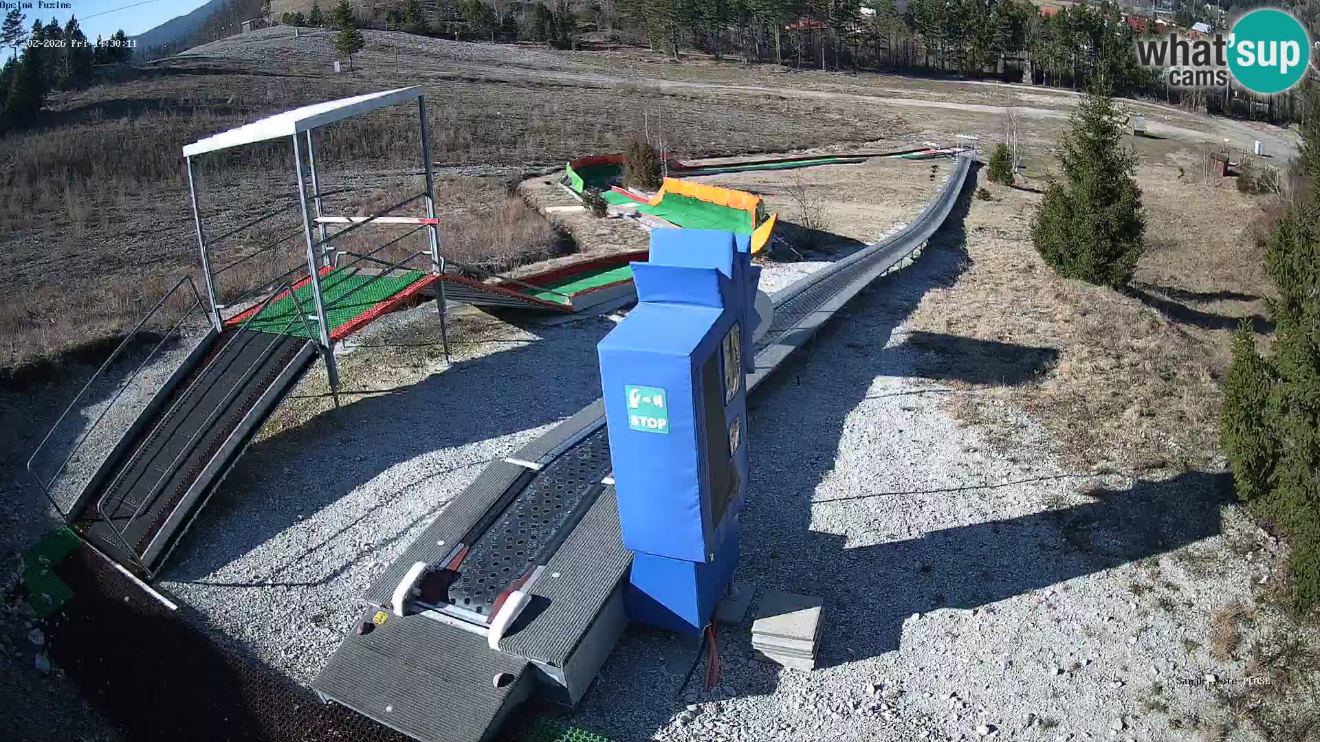 Webcam en direct Piste de luge de Fužine – Croatie